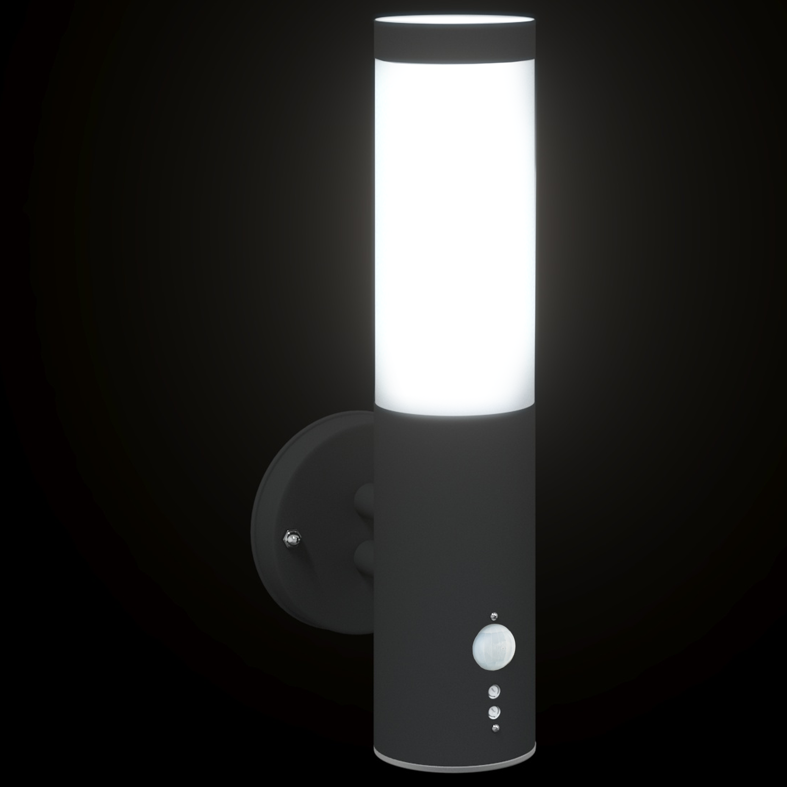 Outdoor Wall Light with Sensor Black Stainless Steel IP44 - Image 10