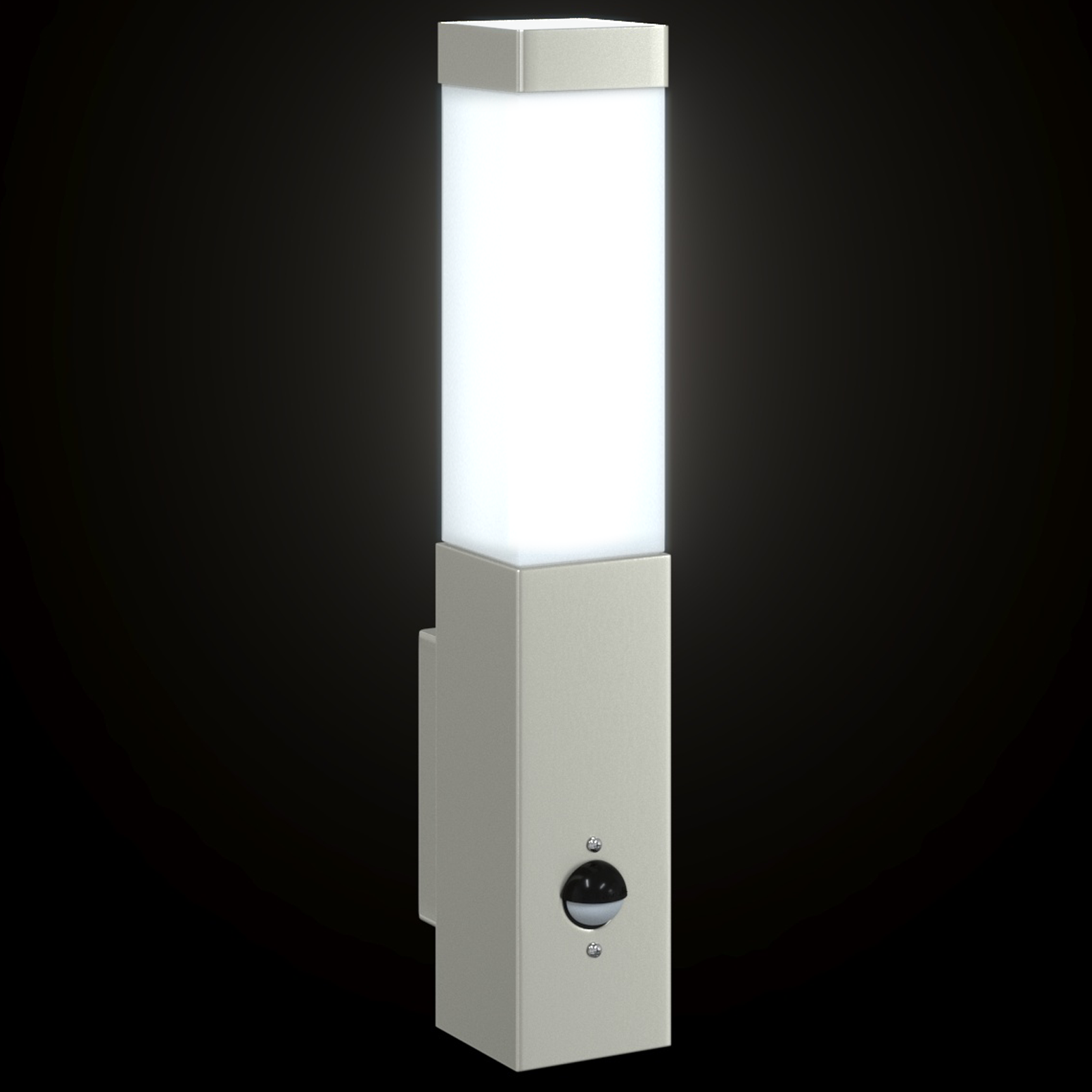 Outdoor Wall Lights with Sensor 2 pcs Silver Stainless Steel IP44 - Image 10