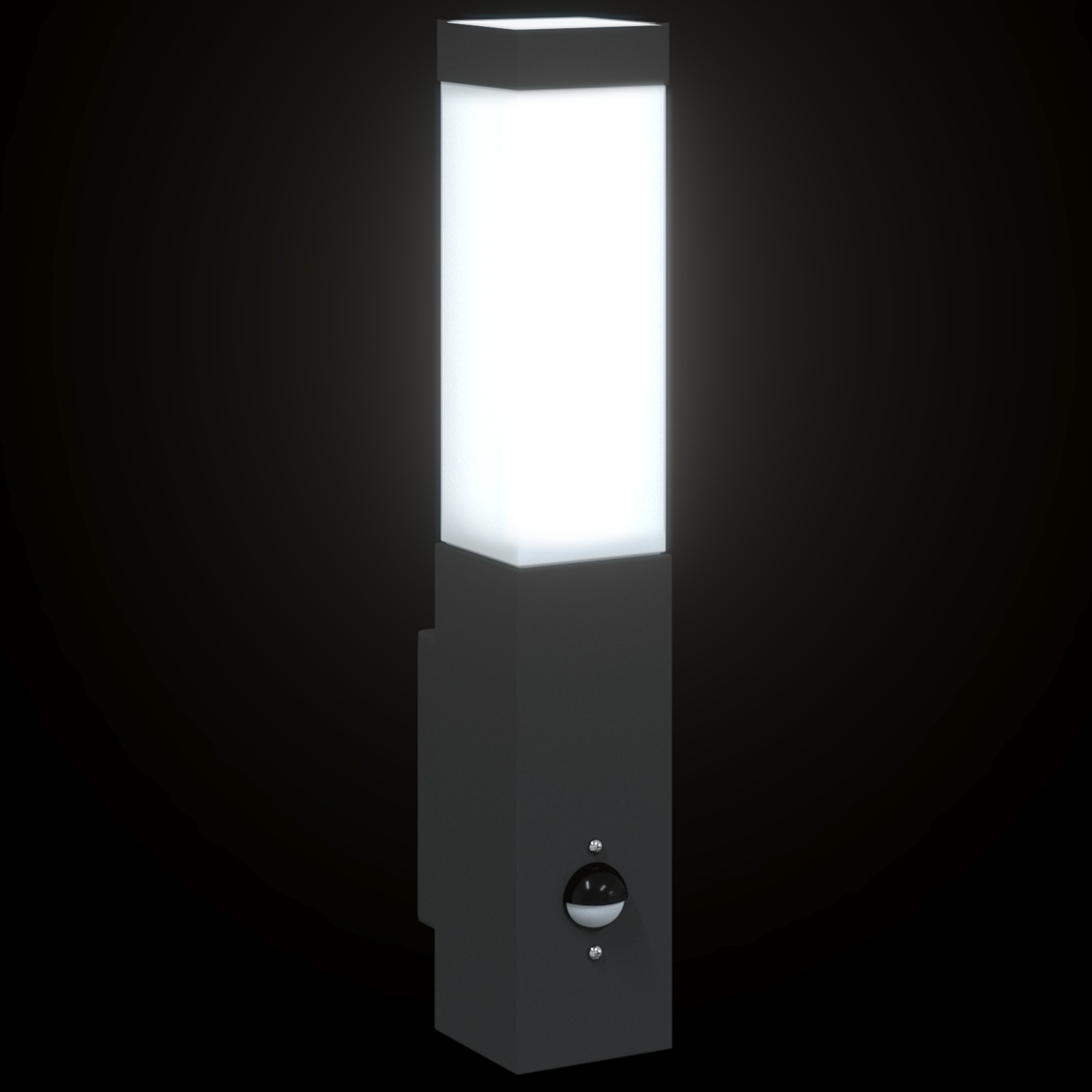 Outdoor Wall Light with Sensor Black Stainless Steel IP44 - Image 9