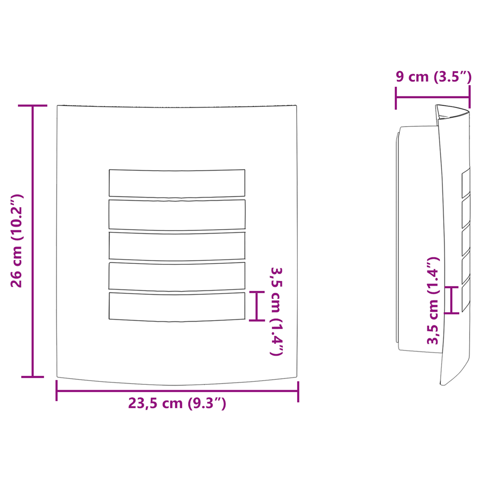 Outdoor Wall Light 2 pcs Silver Stainless Steel IP44 - Image 10