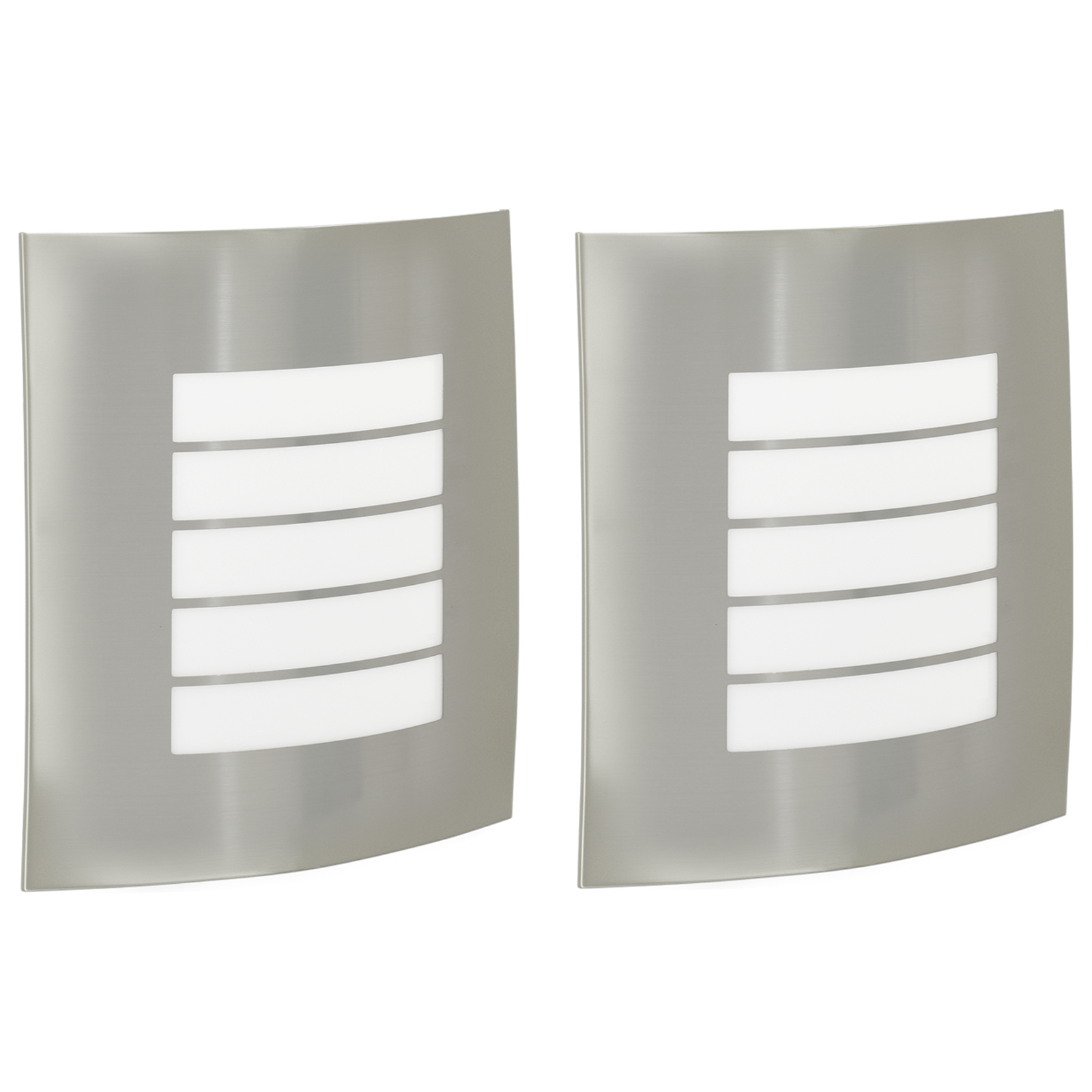 Outdoor Wall Lights 2 pcs Silver Stainless Steel IP44 - Image 2