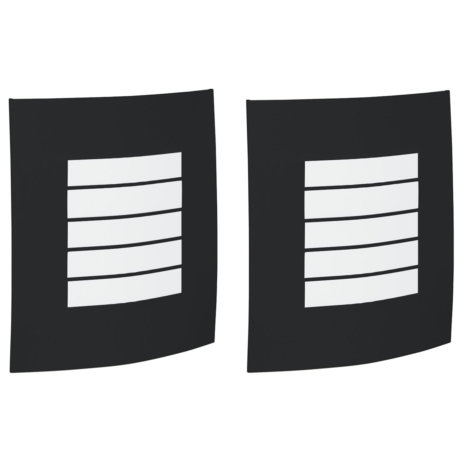 Outdoor Wall Lights 2 pcs Black Stainless Steel IP44 - Image 2