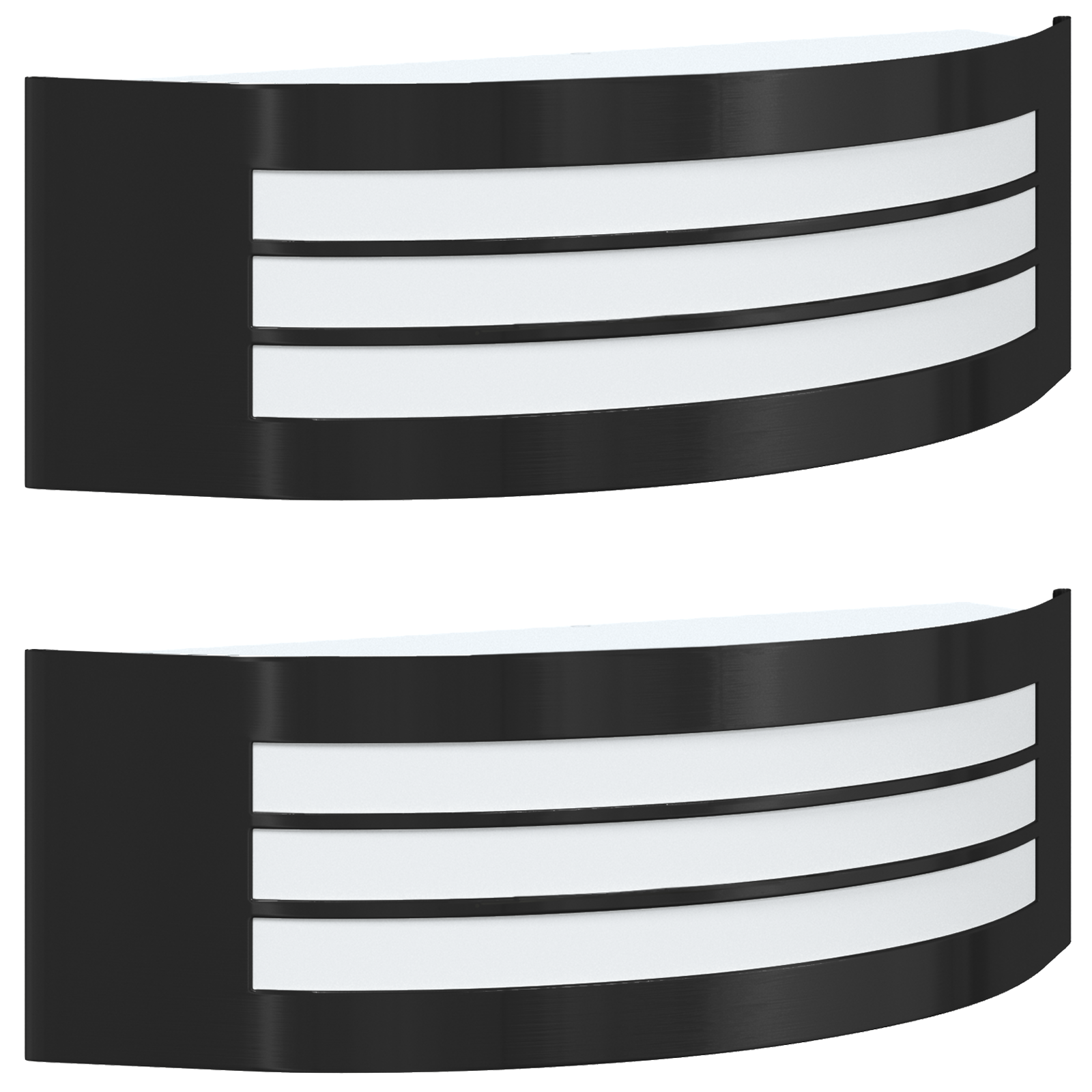 Outdoor Wall Light 2 pcs Black Stainless Steel IP44 - Image 2