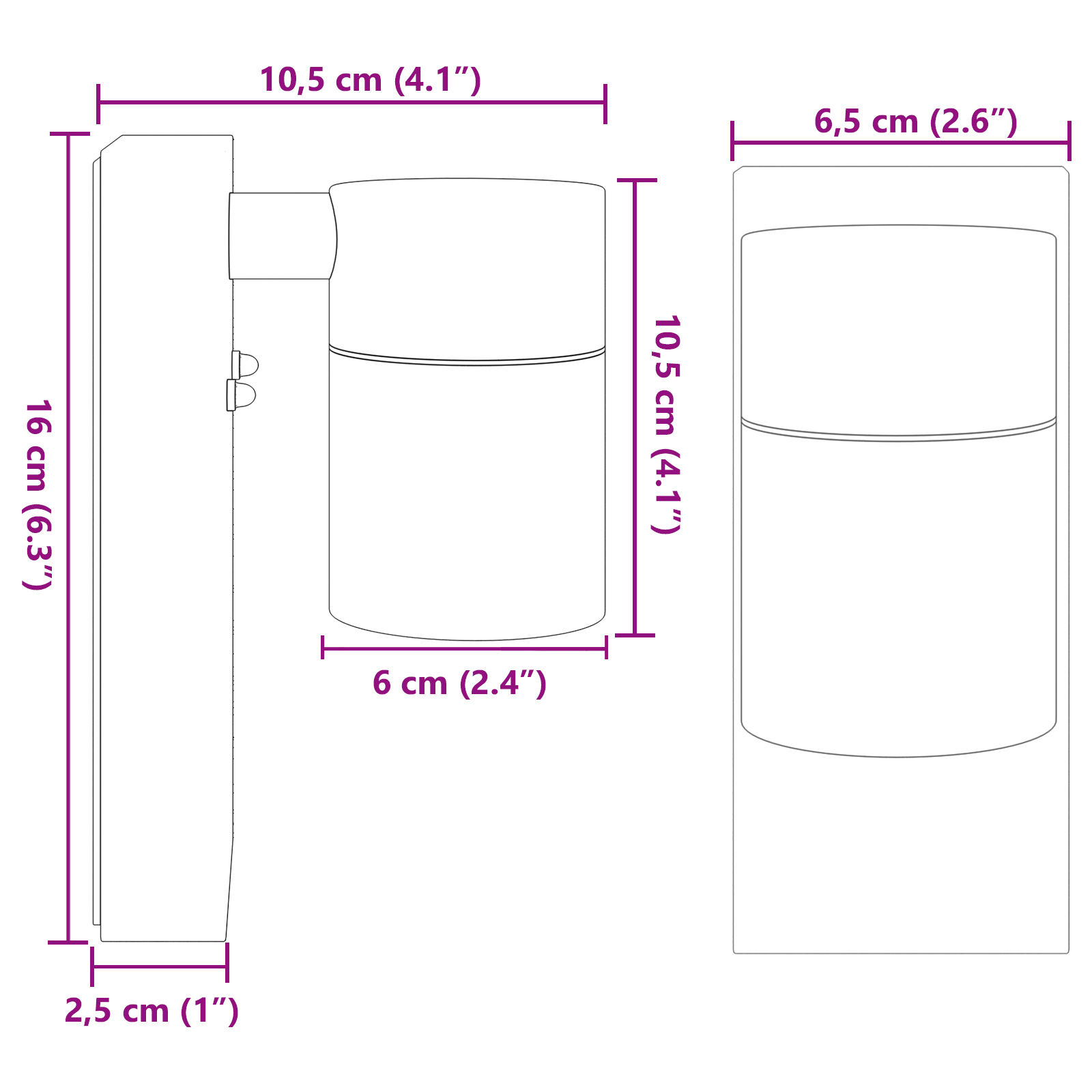 Outdoor Wall Light Silver Stainless Steel IP44 - Image 10