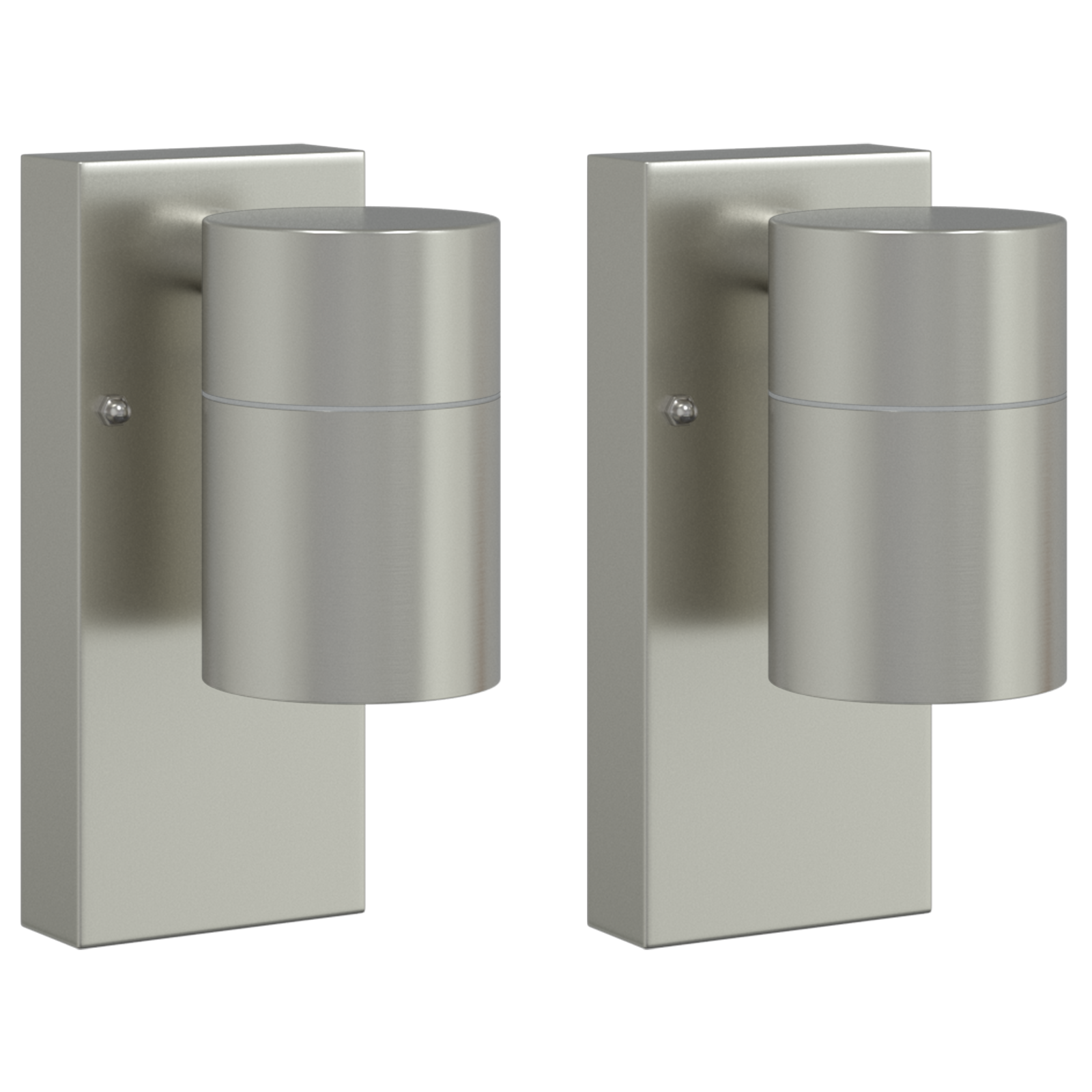 Outdoor Wall Lights 2 pcs Silver Stainless Steel IP44 - Image 2