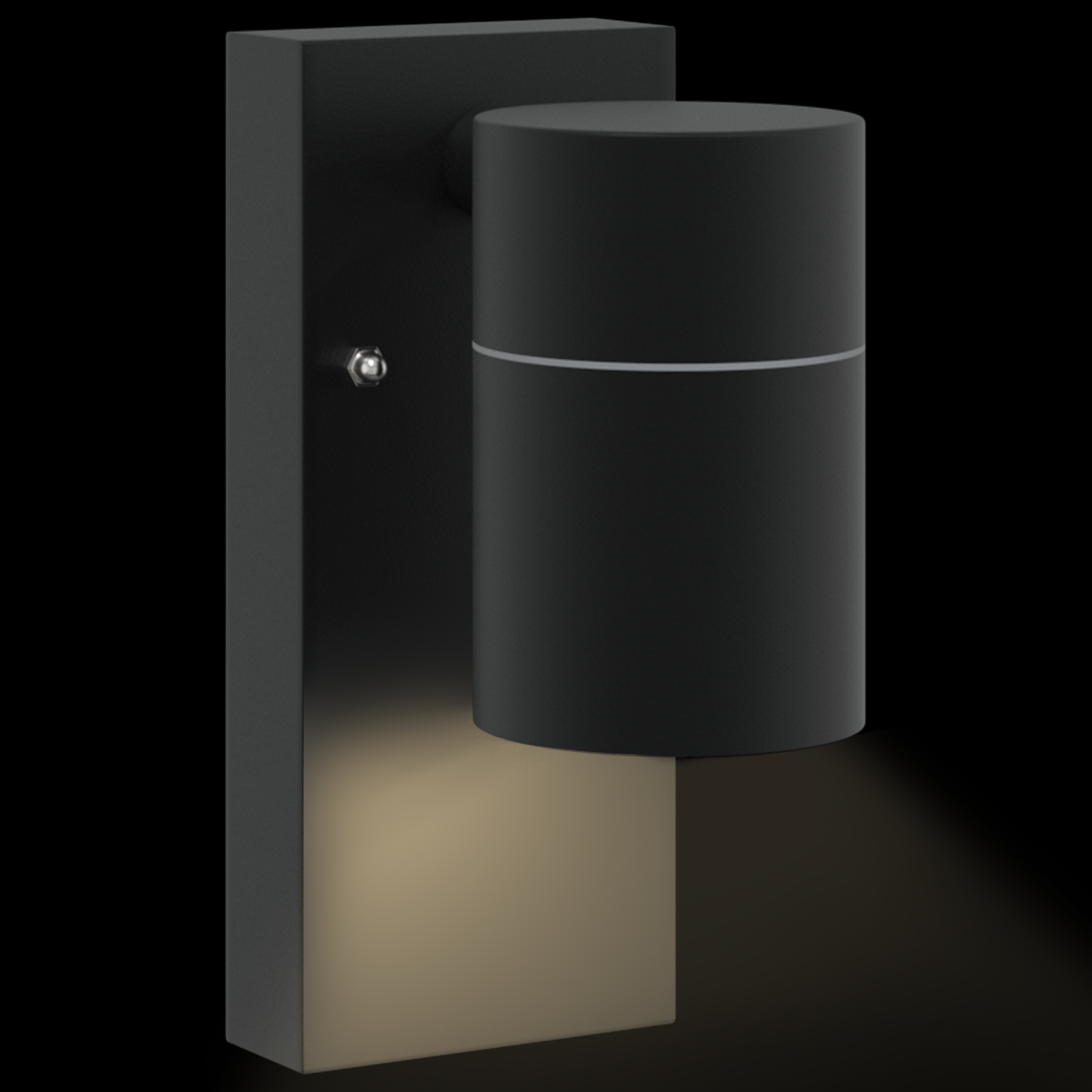 Outdoor Wall Light Black Stainless Steel IP44 - Image 9