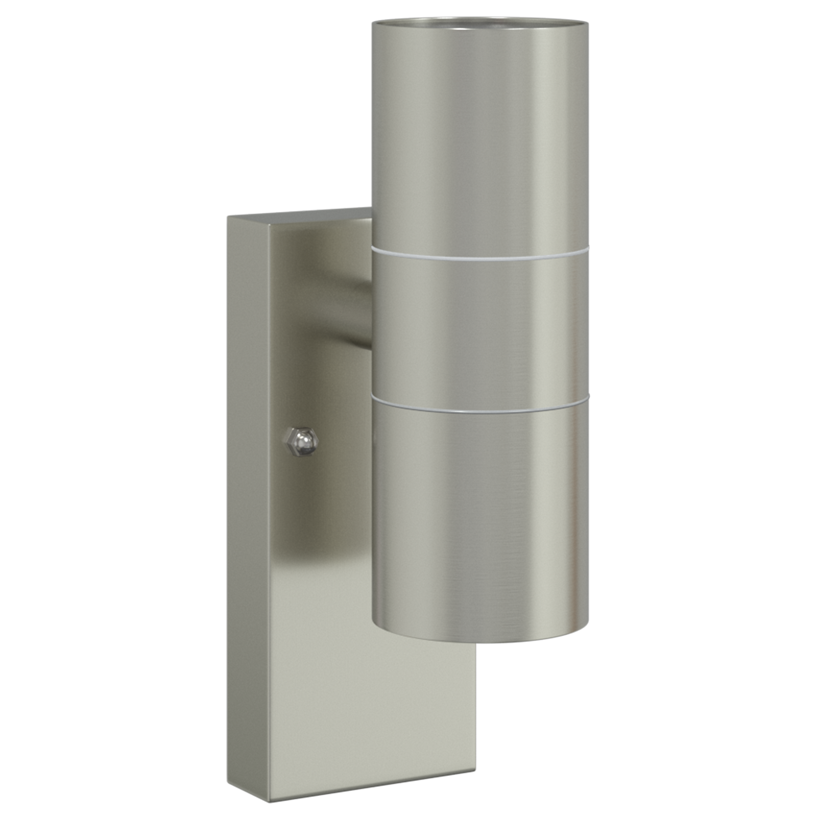 Outdoor Wall Light Silver Stainless Steel IP44 - Image 2