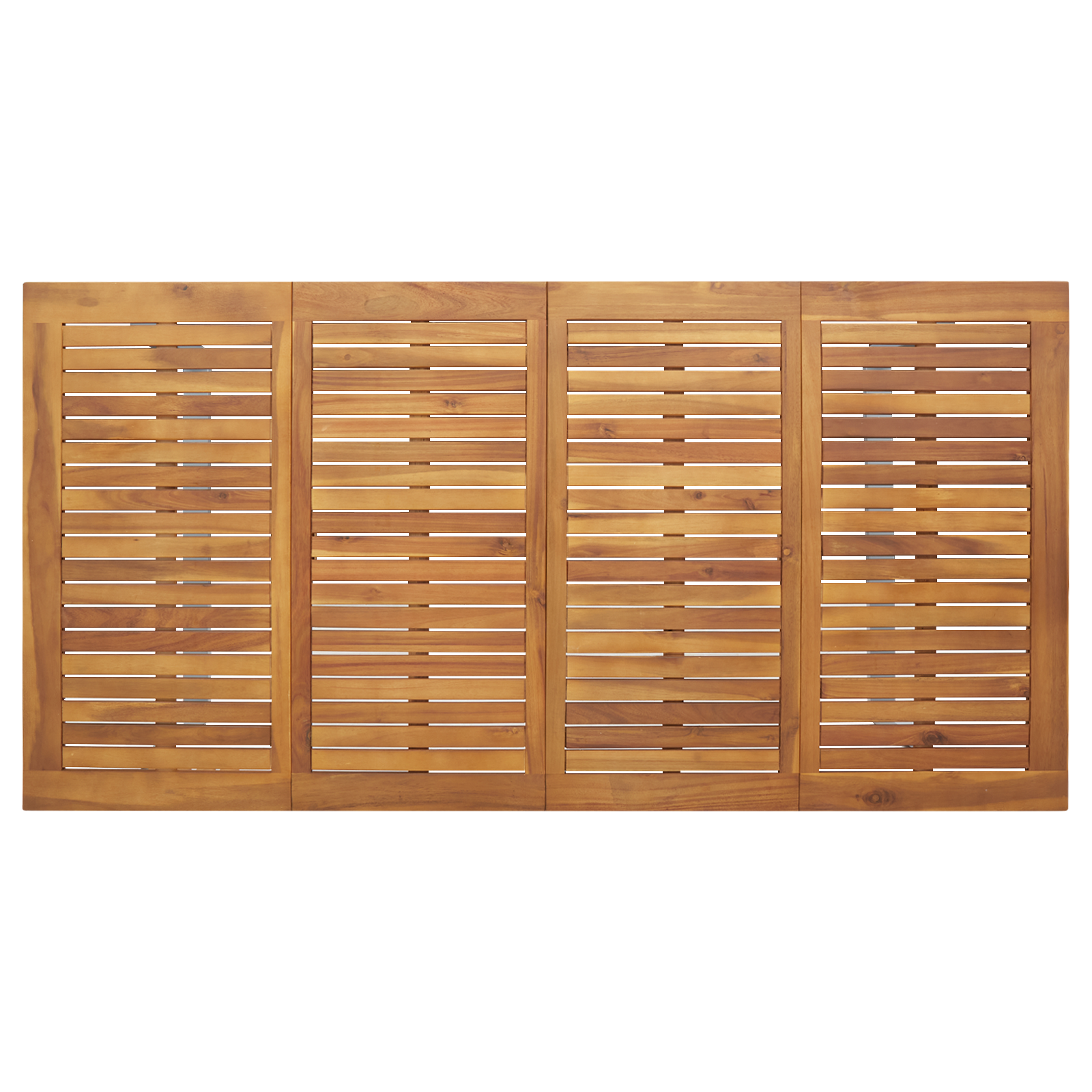 Outdoor Dining Table Grey 180x90x75 cm Steel&Solid Wood Acacia - Image 7