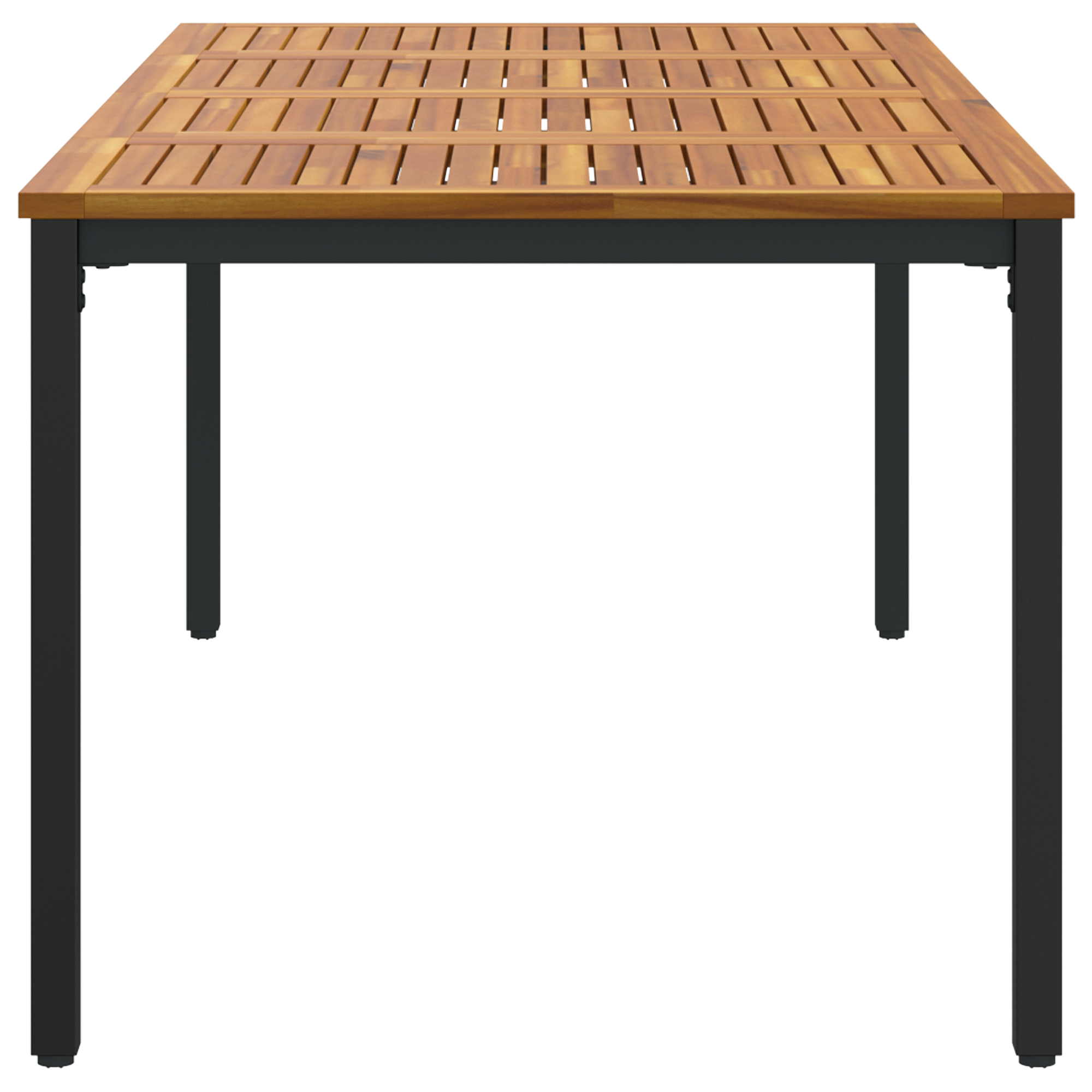 Garden Table 200x90x75 cm Solid Acacia Wood and Metal - Image 6