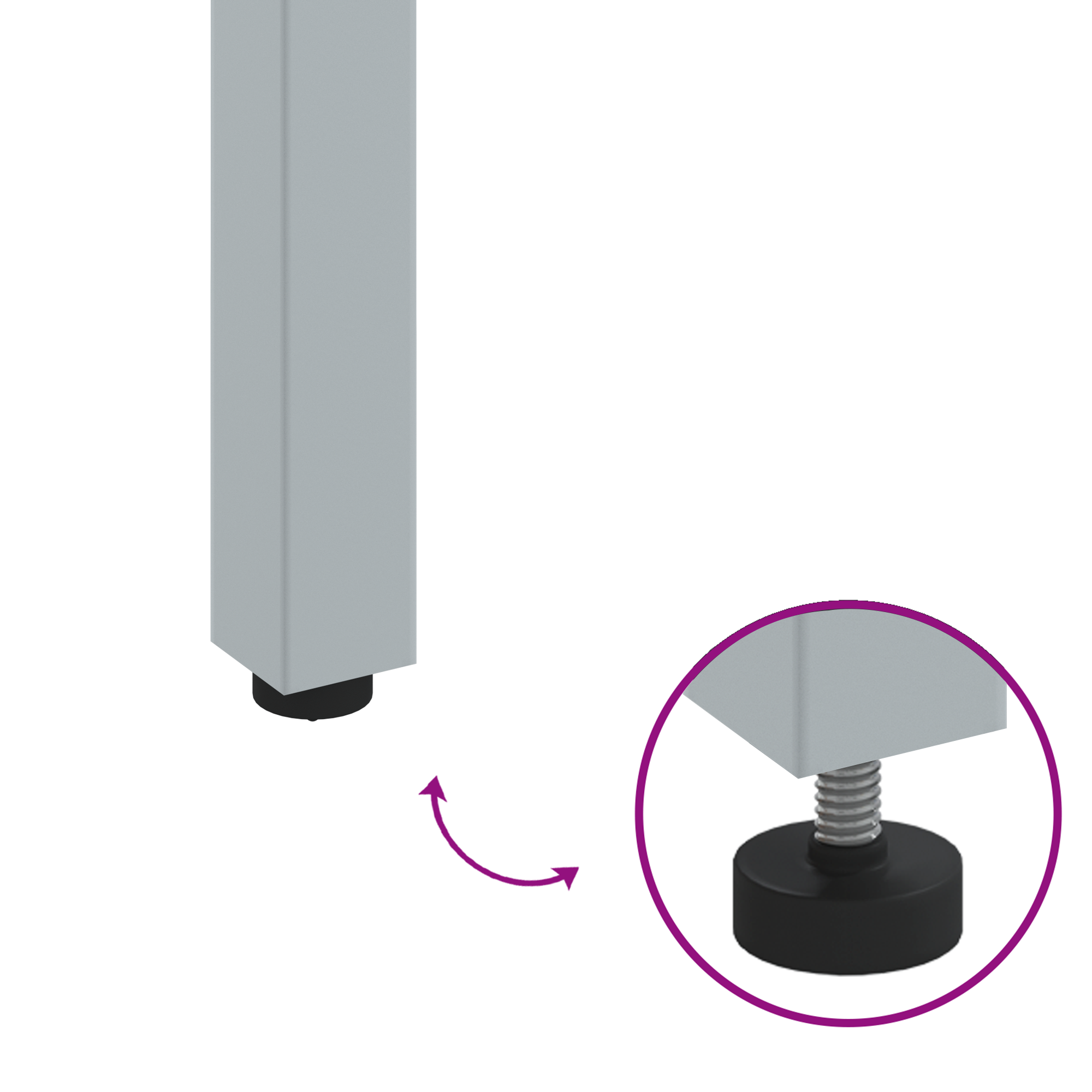 Garden Table 180x90x75 cm Solid Acacia Wood and Metal - Image 9