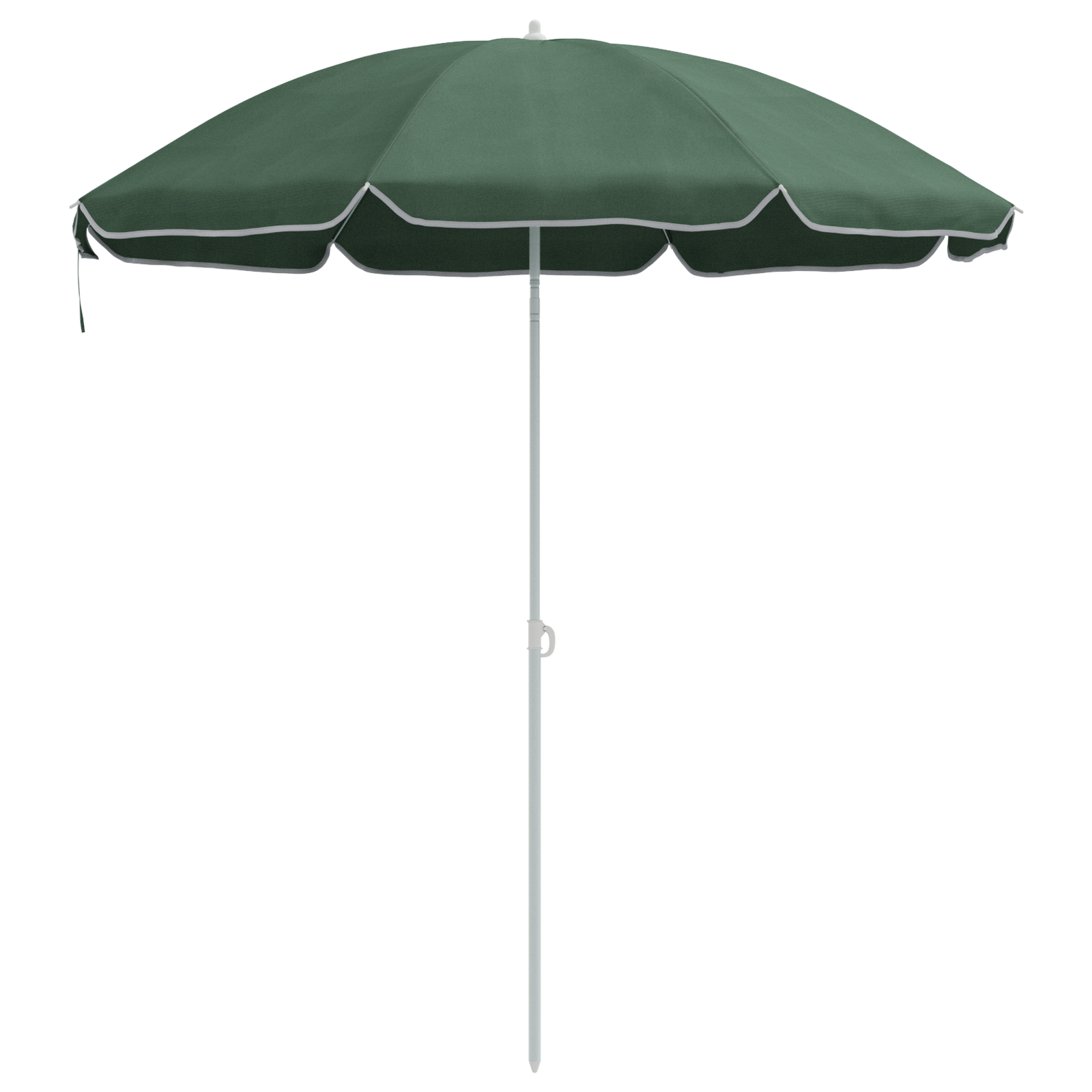 Beach Parasol with Metal Pole Green 161x193 cm Polyester - Image 2