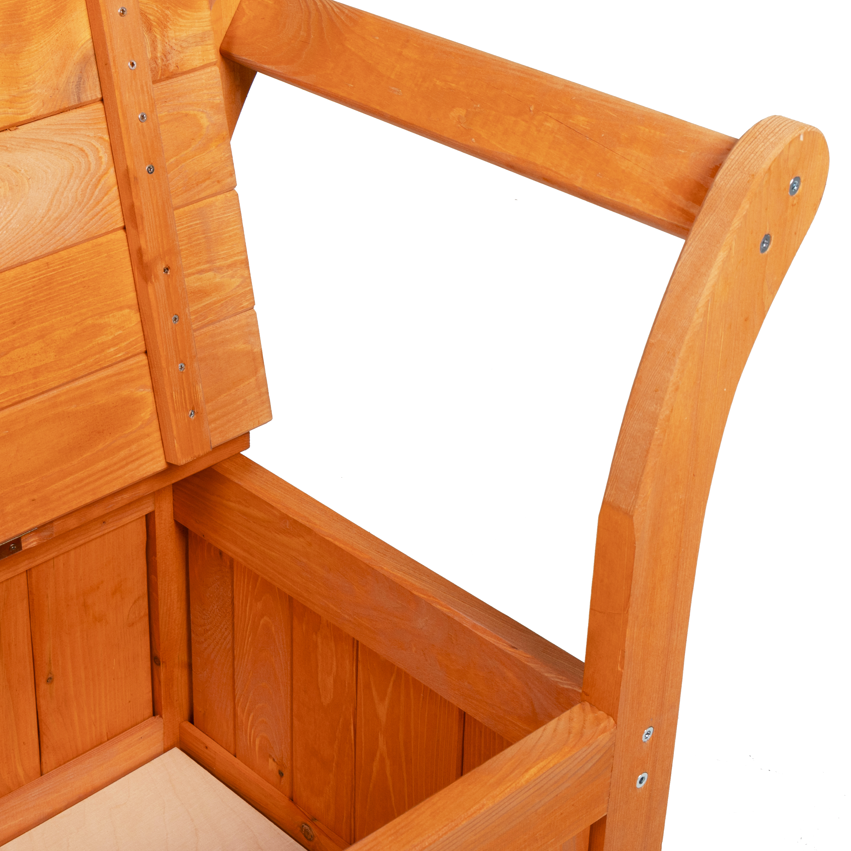 Garden Storage Bench Acacia 119x76x44 cm Solid Wood Pine - Image 9