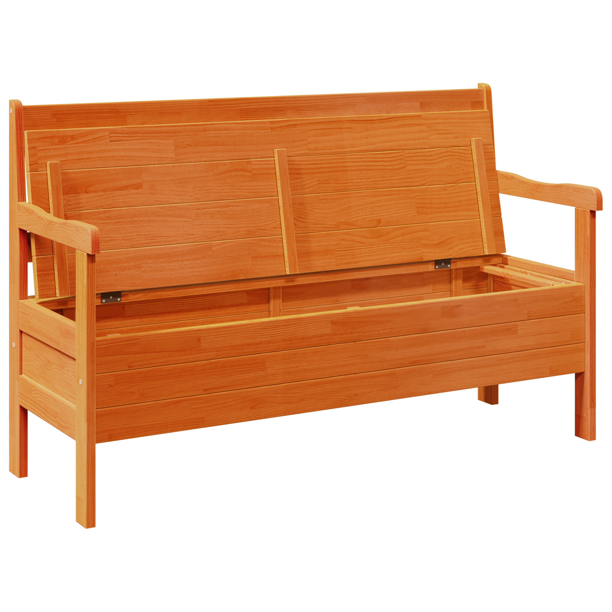 Outdoor Bench Acacia 119x76x44 cm Solid Wood Pine - Image 5