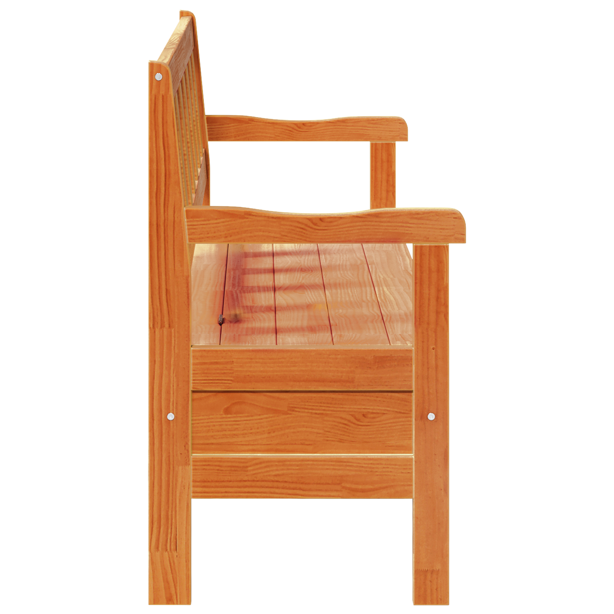 Outdoor Bench Acacia 119x76x44 cm Solid Wood Pine - Image 7