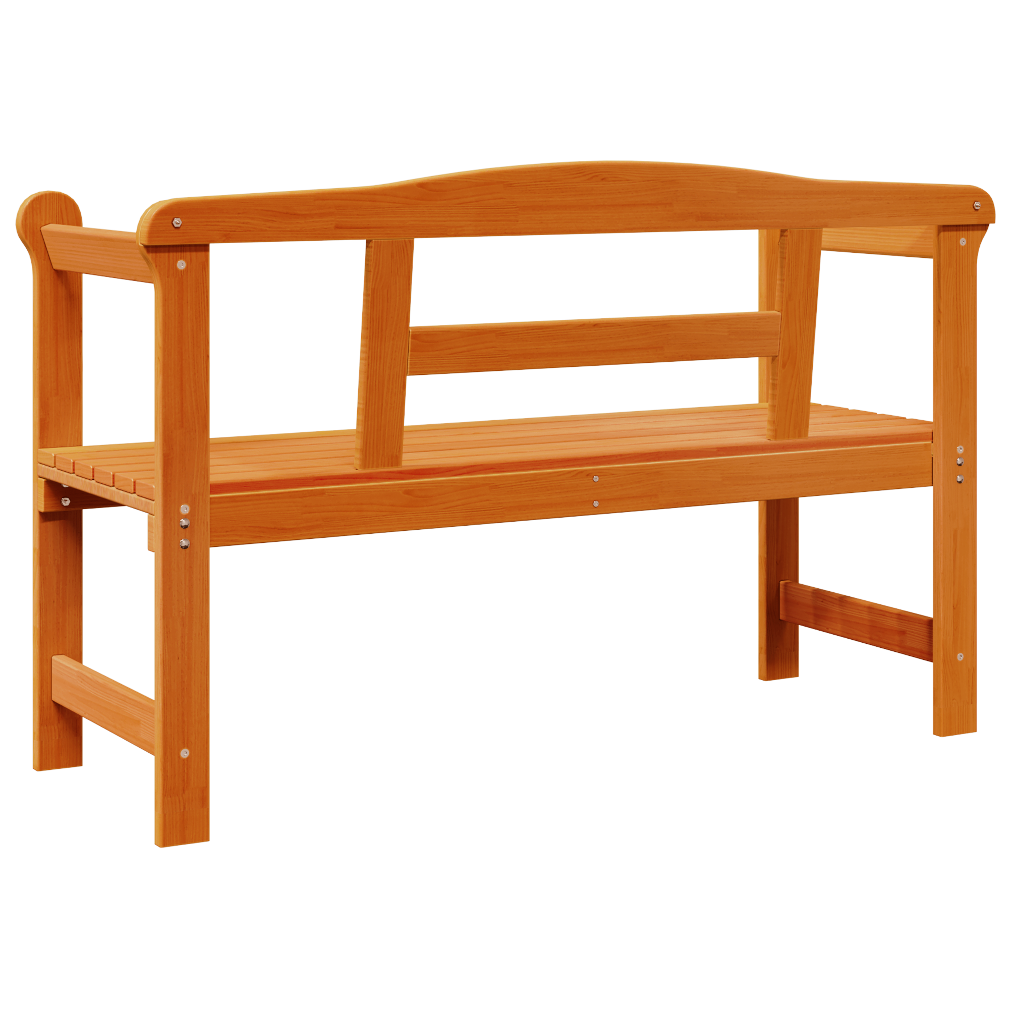 Outdoor Bench Acacia 119x76x44 cm Solid Wood Pine - Image 7