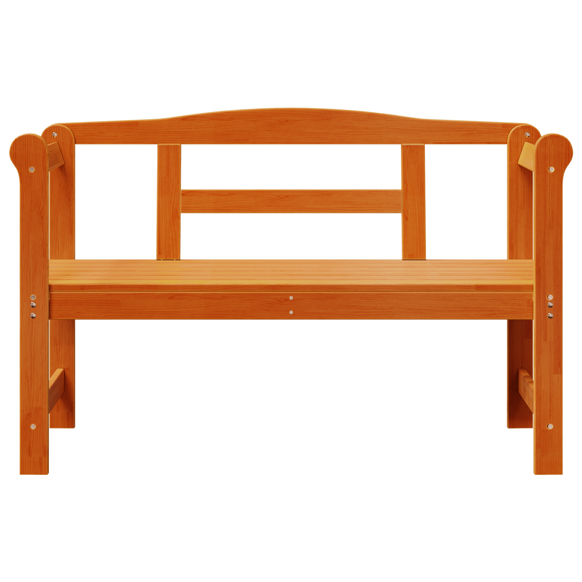 Outdoor Bench Acacia 119x76x44 cm Solid Wood Pine - Image 5