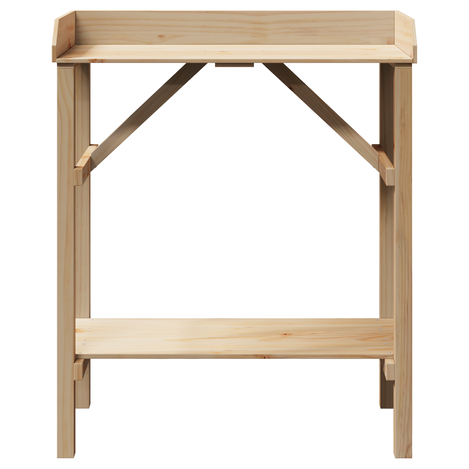 Sodo darbo stalas 75x40x90 cm Iš kietos pušies medienos - Image 5