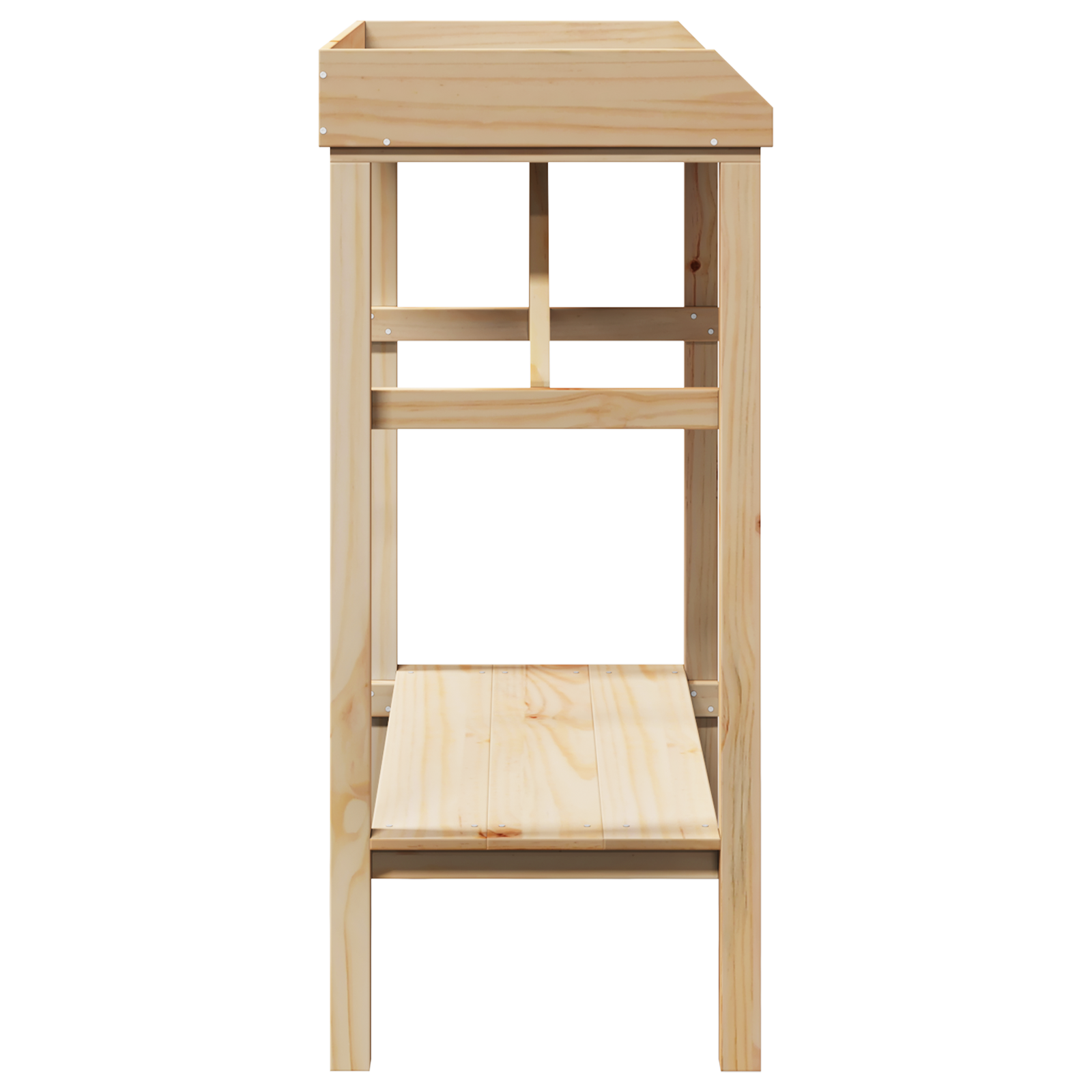 Sodo darbo stalas 75x40x90 cm Iš kietos pušies medienos - Image 6