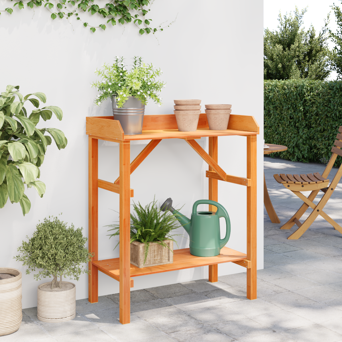 Pflanztisch Akazie 75x40x90 cm Massivholz Kiefer - pflanzen-anzucht-tische - Your Garden Eden