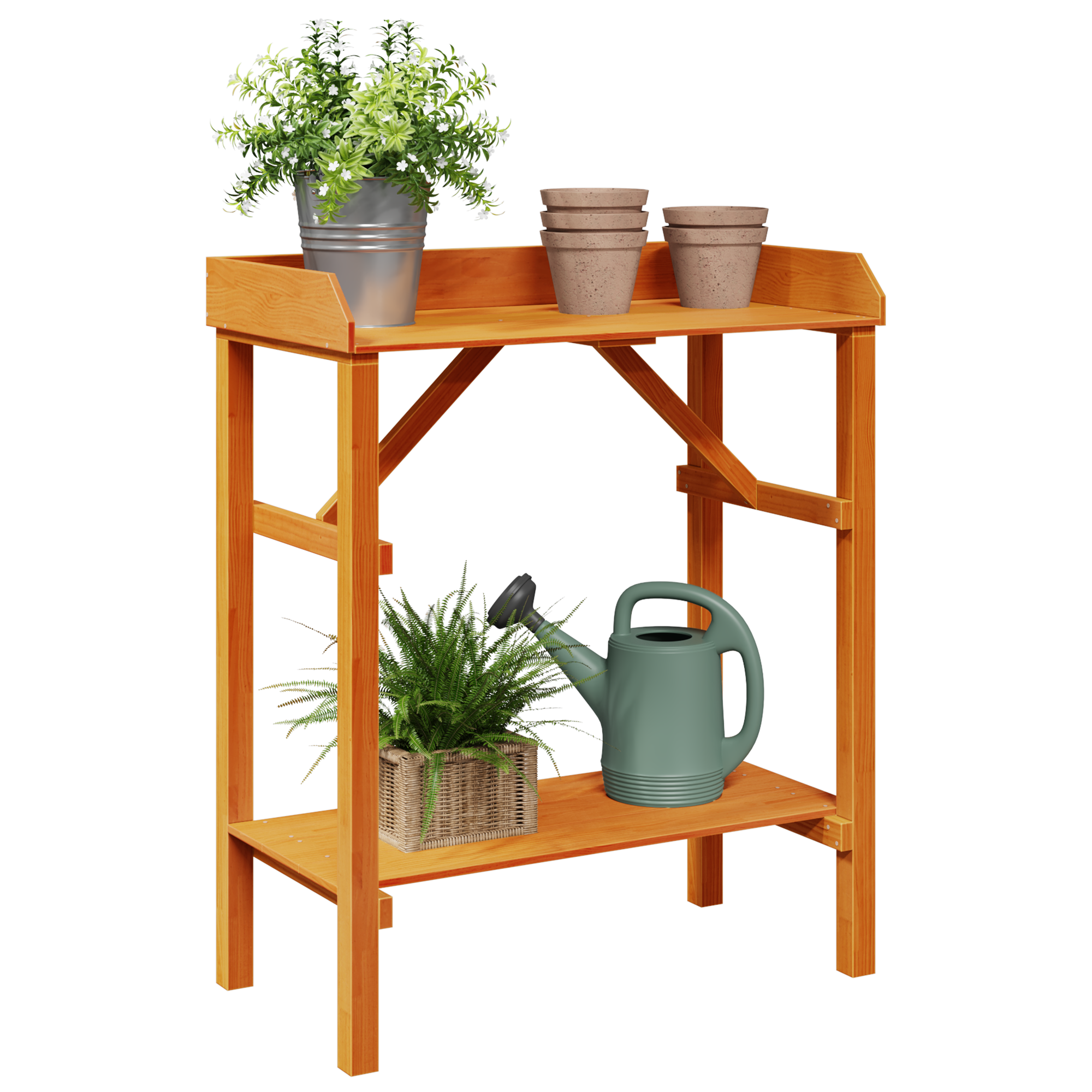 Pflanztisch Akazie 75x40x90 cm Massivholz Kiefer - pflanzen-anzucht-tische - Your Garden Eden