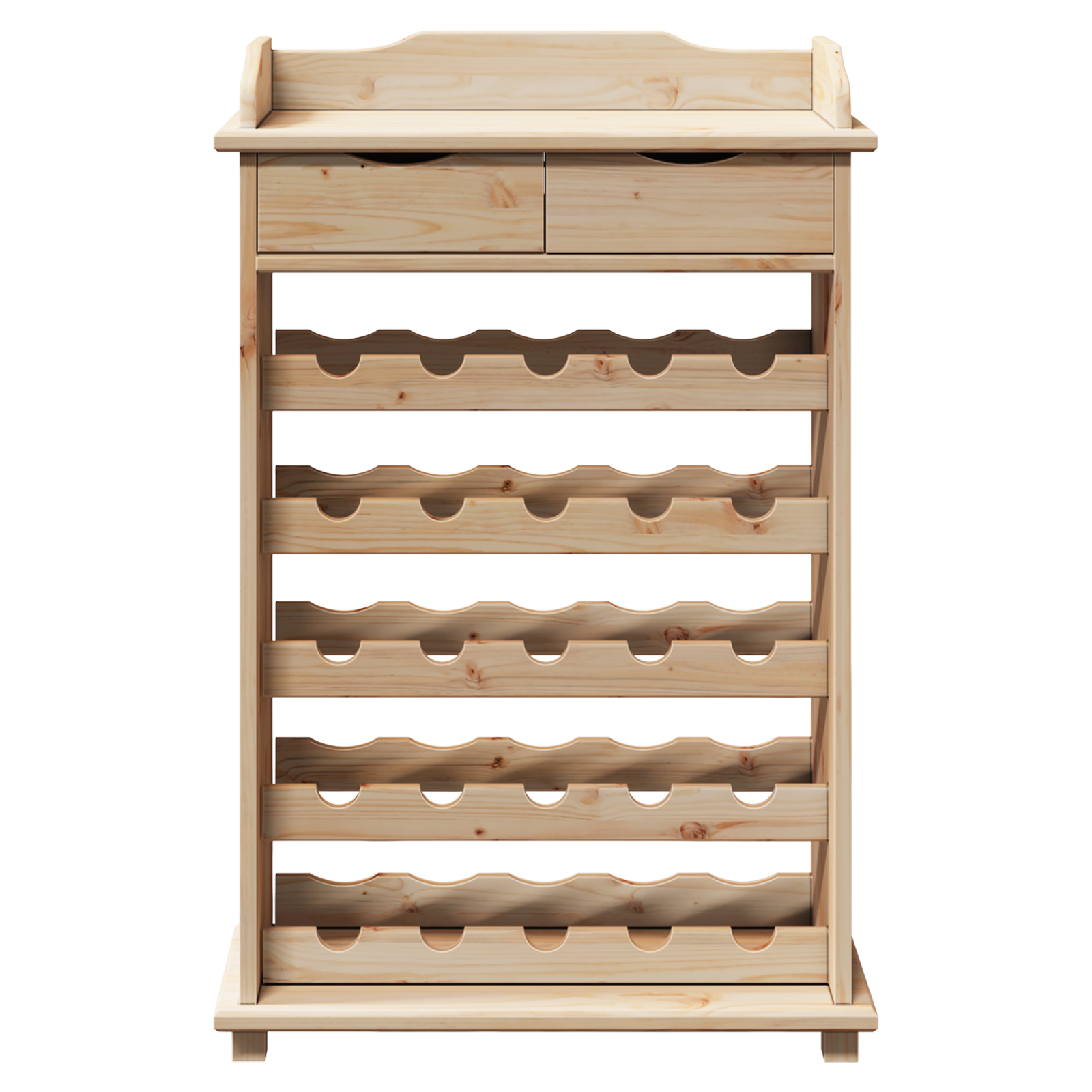 Vyno stovas 90x60x30 cm Iš tvirtos pušies - Image 6