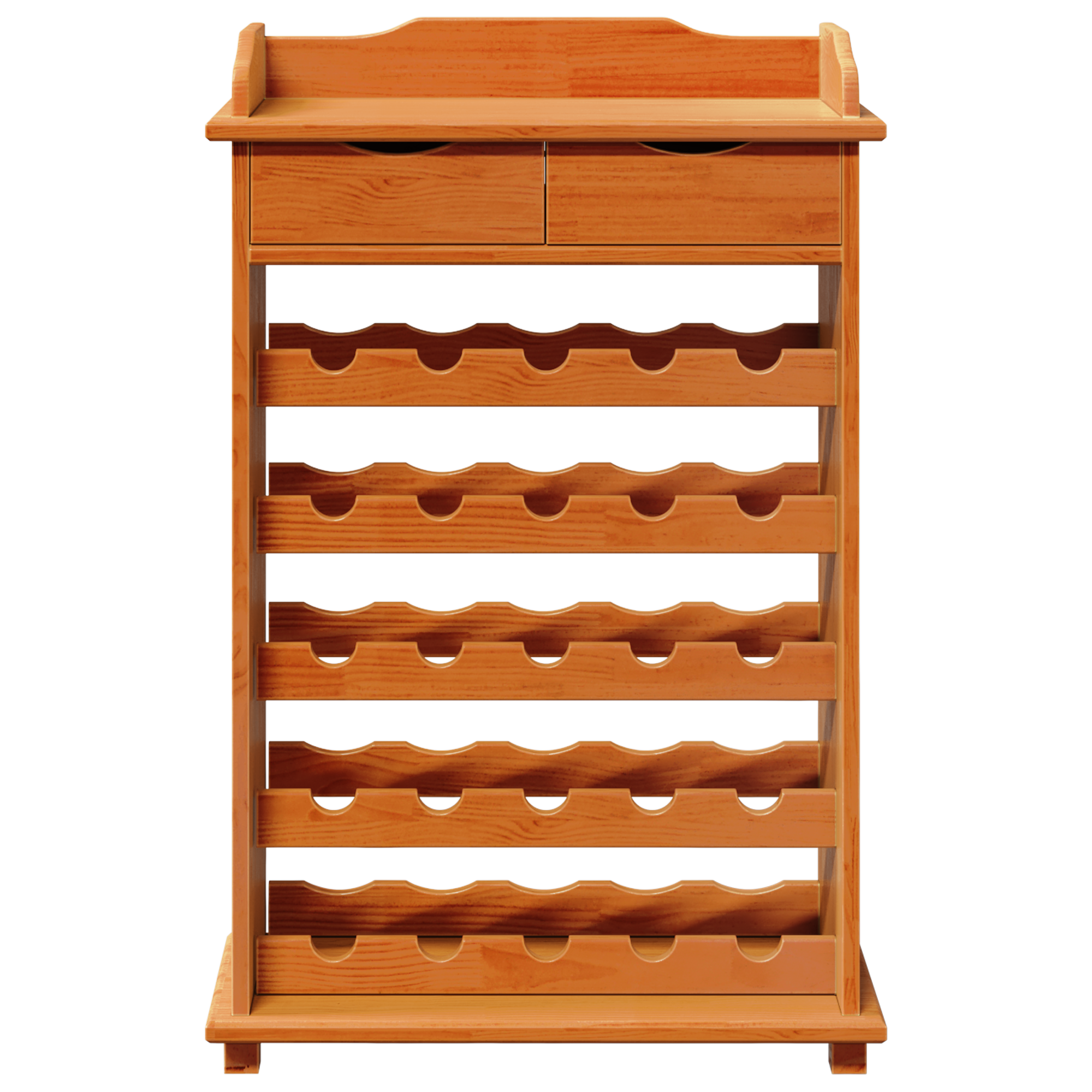 Vyno stovas 90x60x30 cm Kietas medis Pušis - Image 7