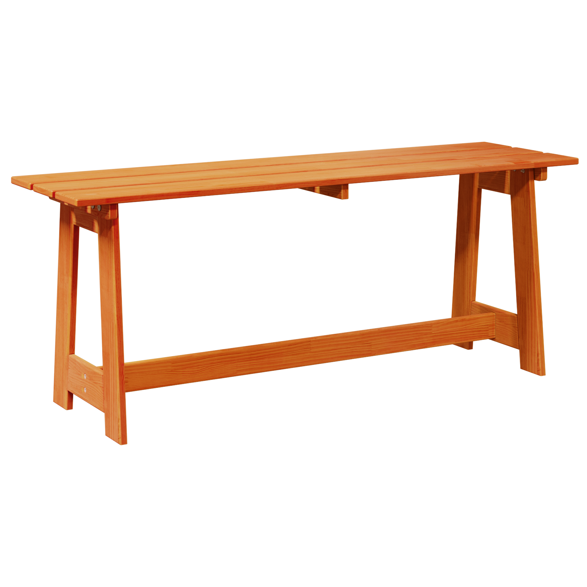 Outdoor Bench Acacia 119x35x47 cm Solid Wood Pine - Image 6