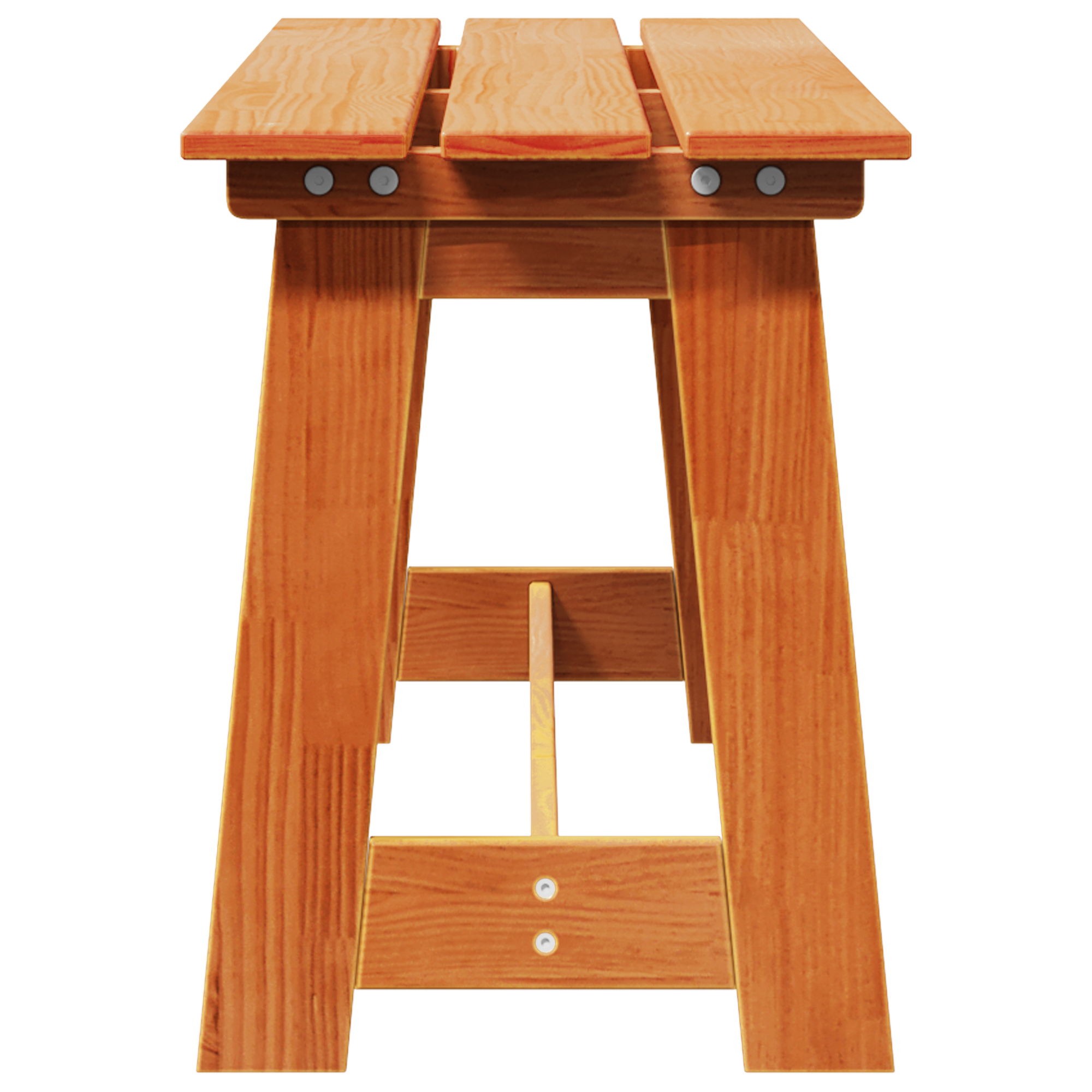 Outdoor Bench Acacia 119x35x47 cm Solid Wood Pine - Image 5