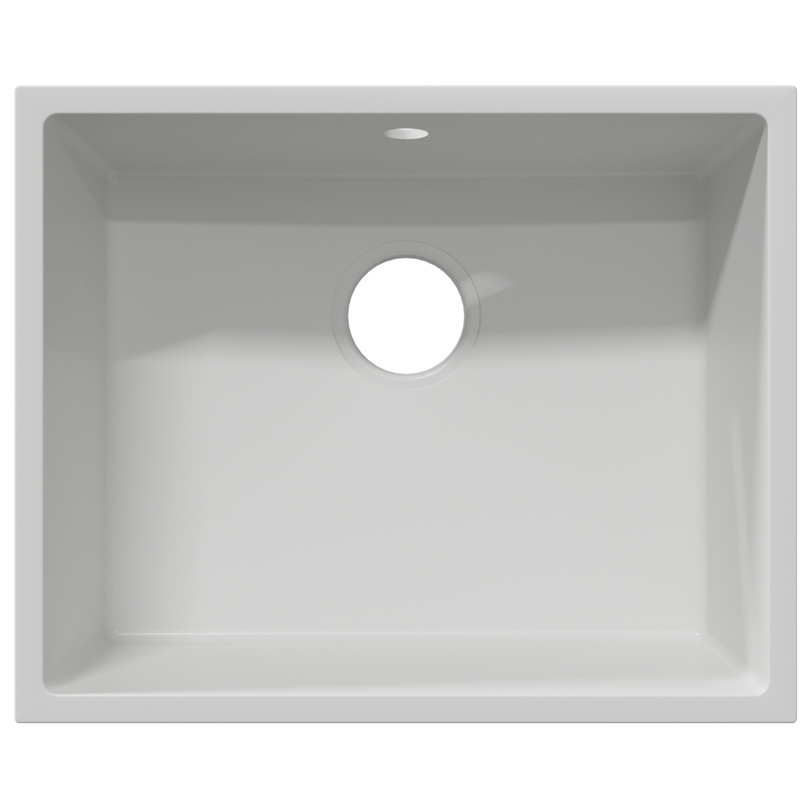 Kitchen Sink with Overflow Hole White Granite - Image 6
