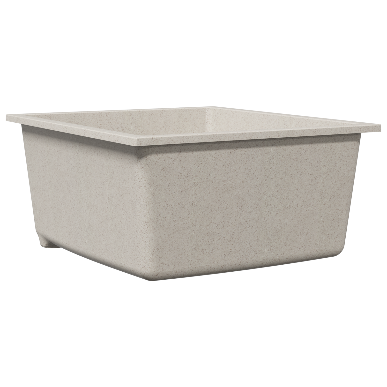 Kitchen Sink with Overflow Hole Beige Granite - Image 2