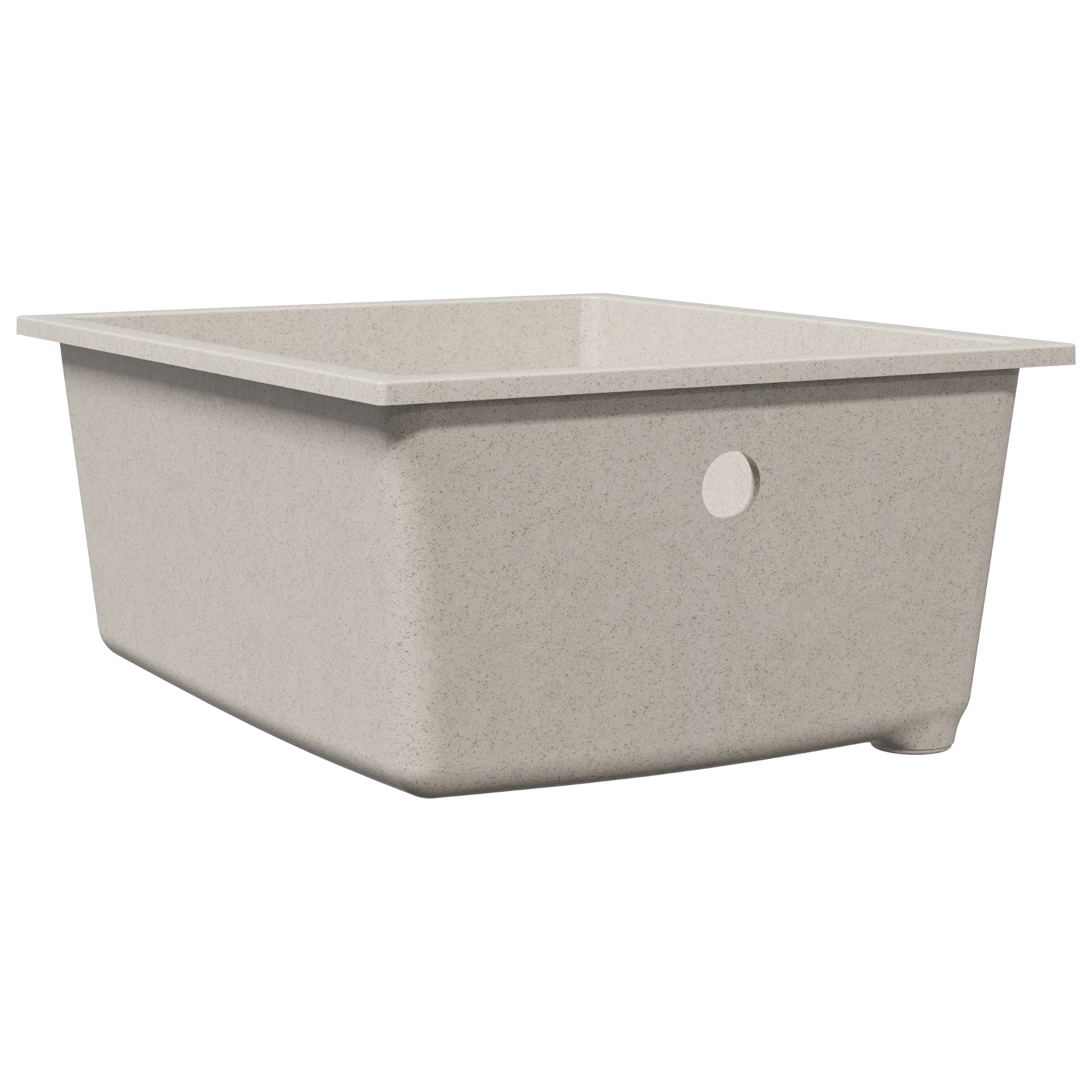 Kitchen Sink with Overflow Hole Beige Granite - Image 5