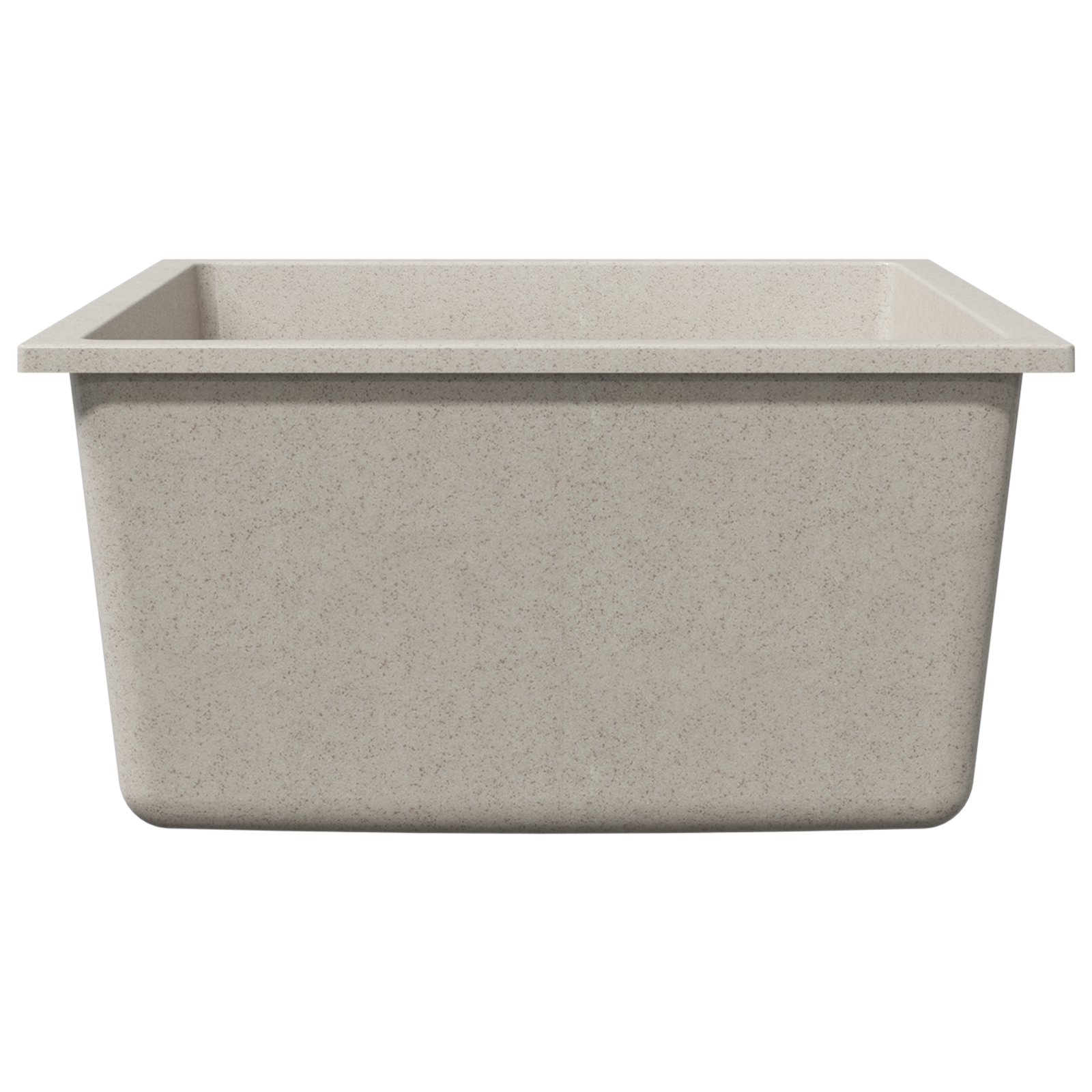Kitchen Sink with Overflow Hole Beige Granite - Image 4