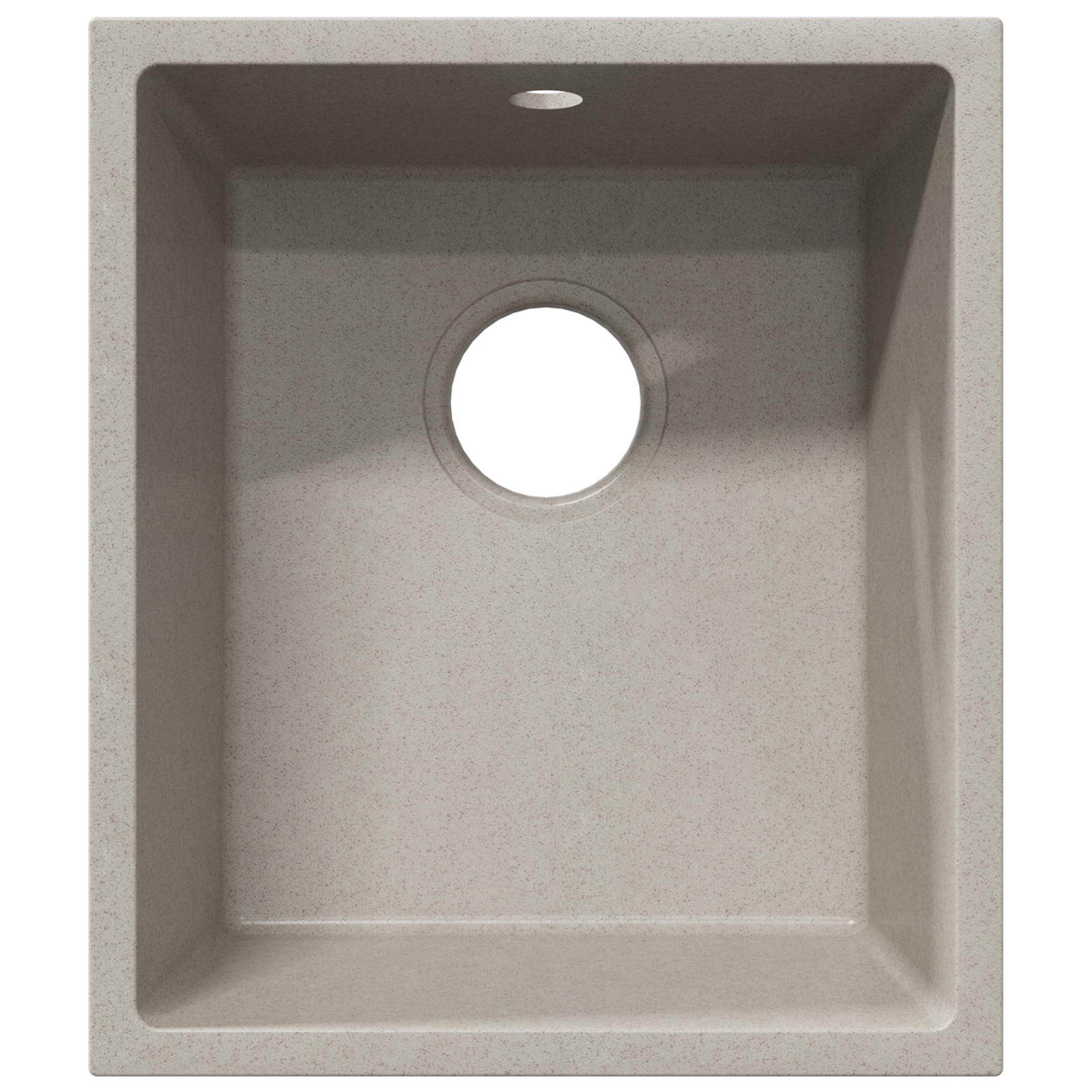 Kitchen Sink with Overflow Hole Beige Granite - Image 6