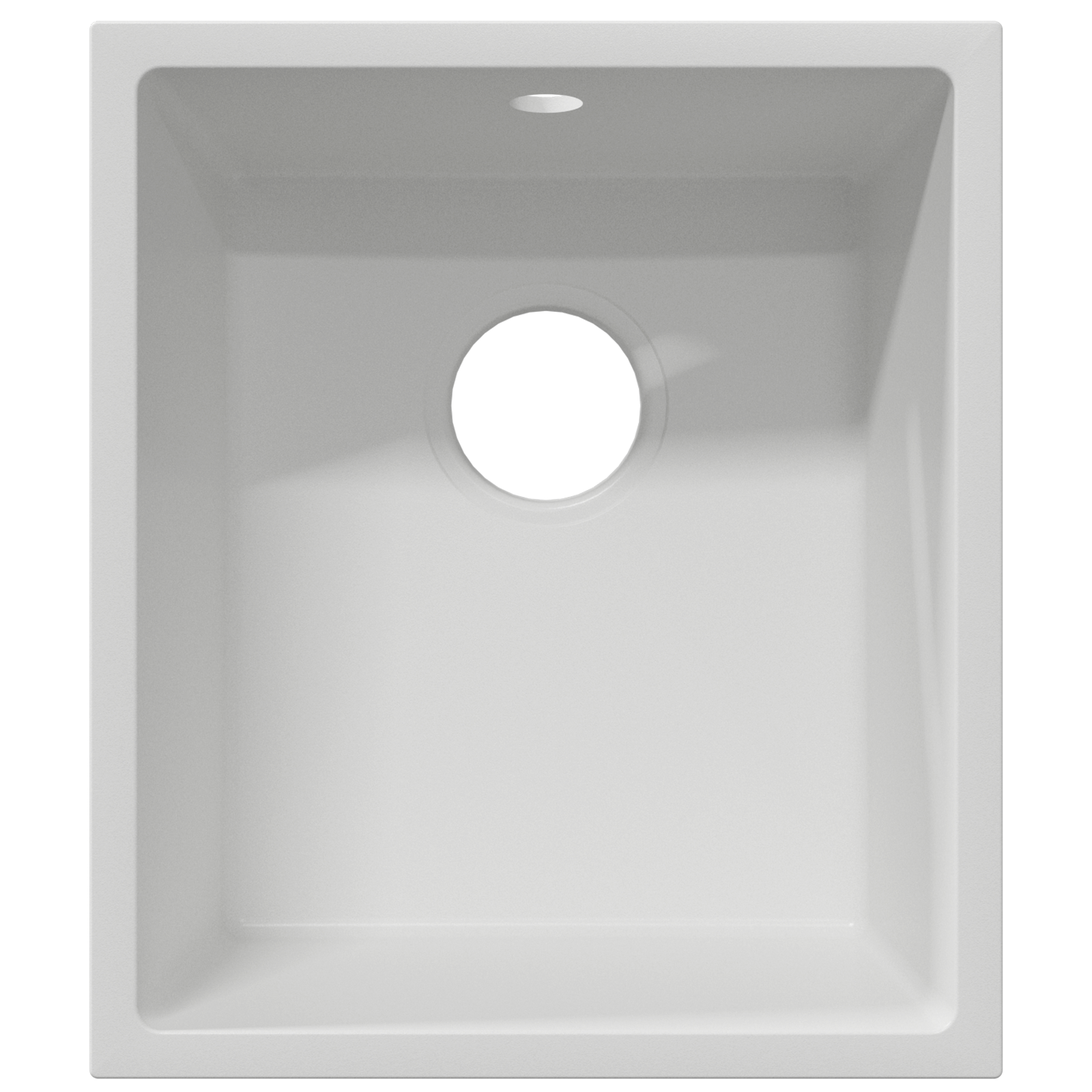 Kitchen Sink with Overflow Hole White Granite - Image 6