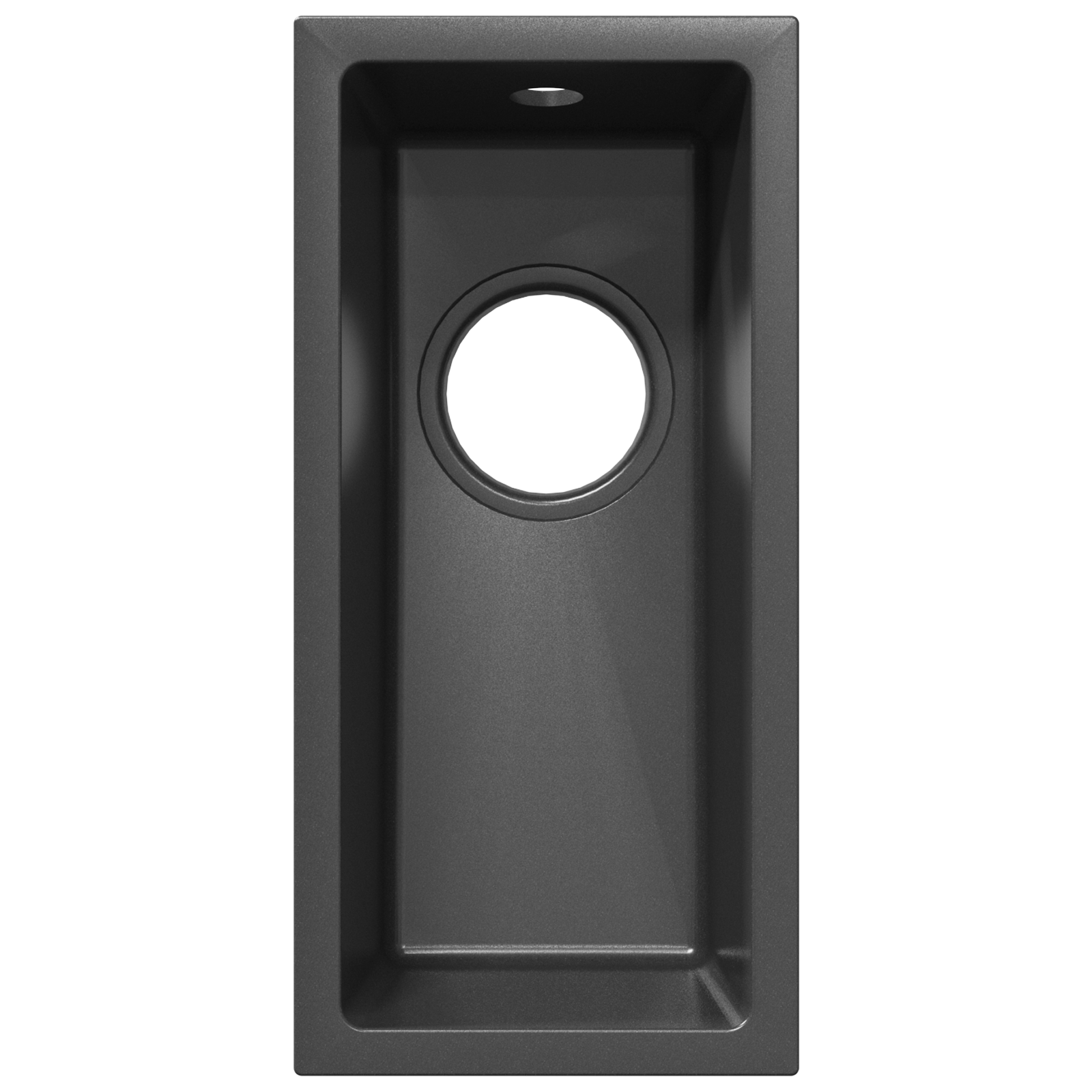 Kitchen Sink with Overflow Hole Grey Granite - Image 6