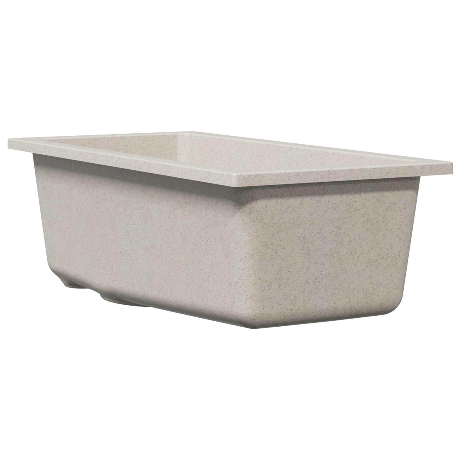 Kitchen Sink with Overflow Hole Beige Granite - Image 2
