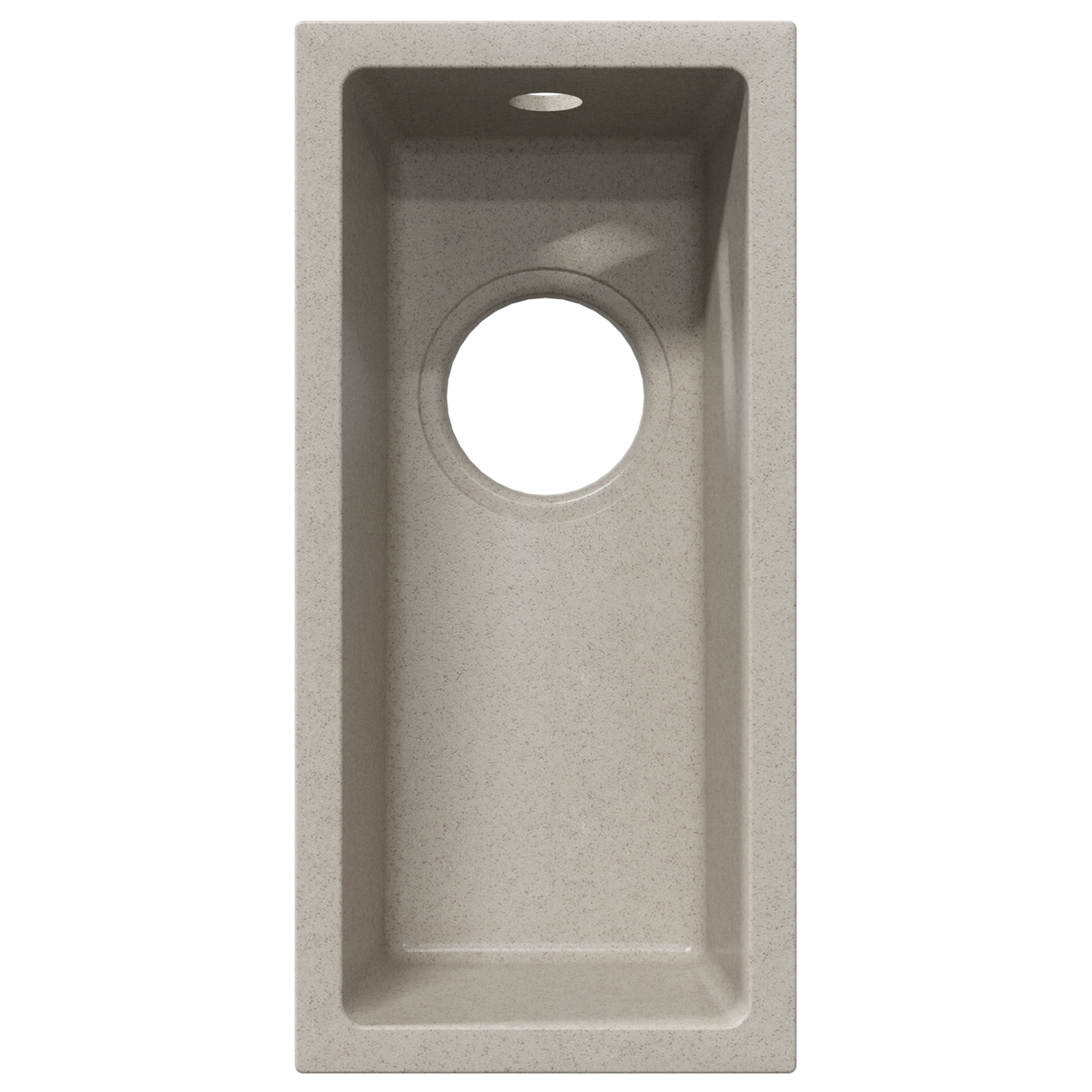 Kitchen Sink with Overflow Hole Beige Granite - Image 6