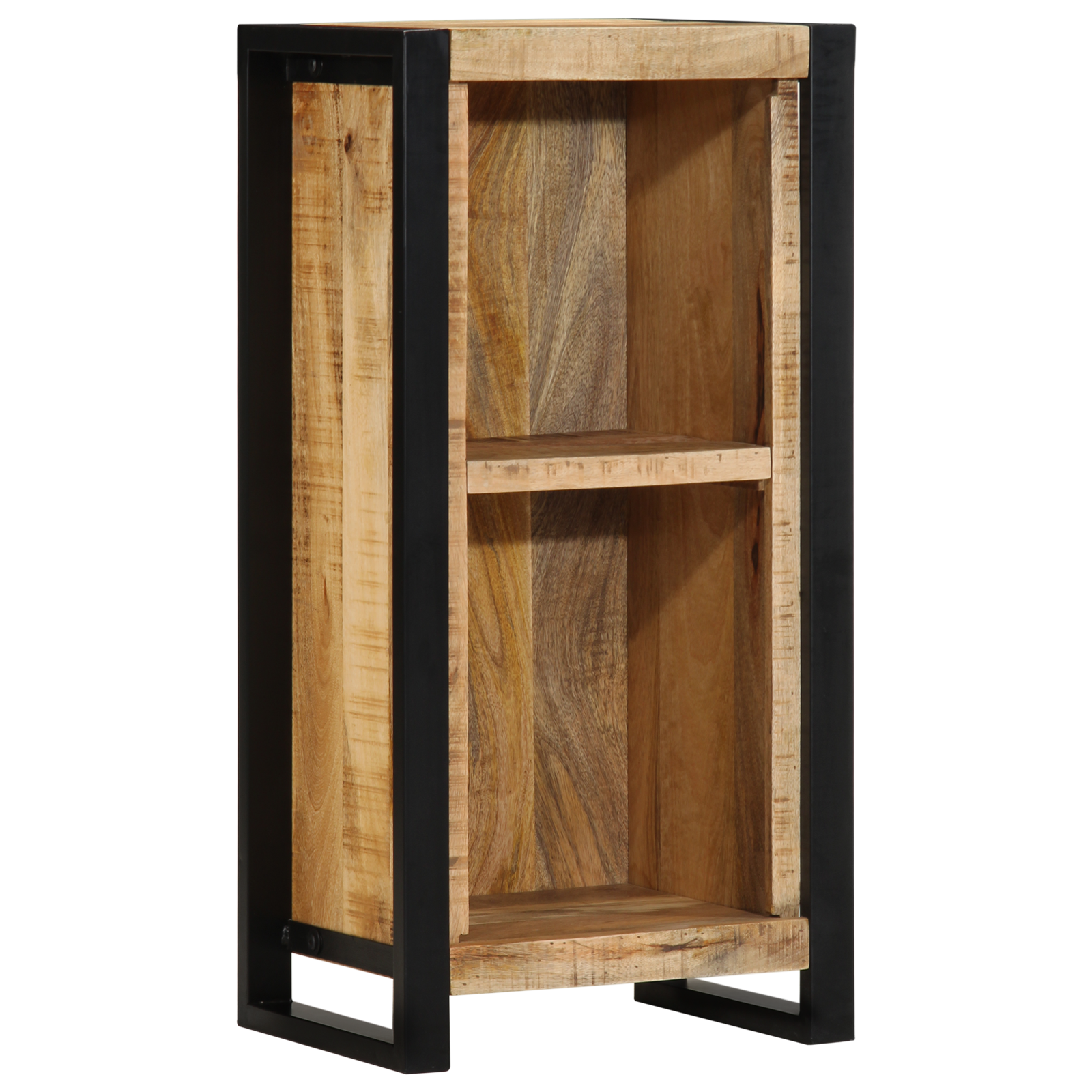 Bedside Cabinet 40x30x80 cm Solid Wood Rough Mango - Image 6