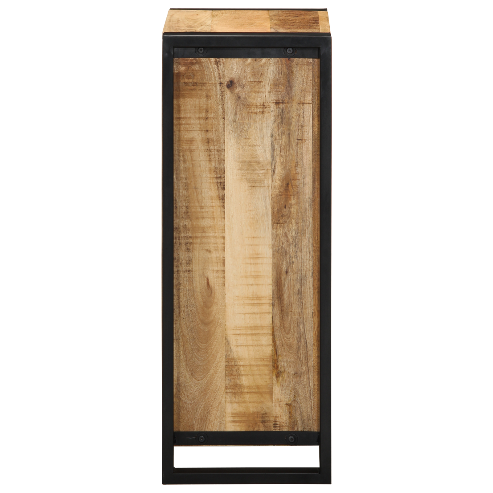 Bedside Cabinet 40x30x80 cm Solid Wood Rough Mango - Image 4