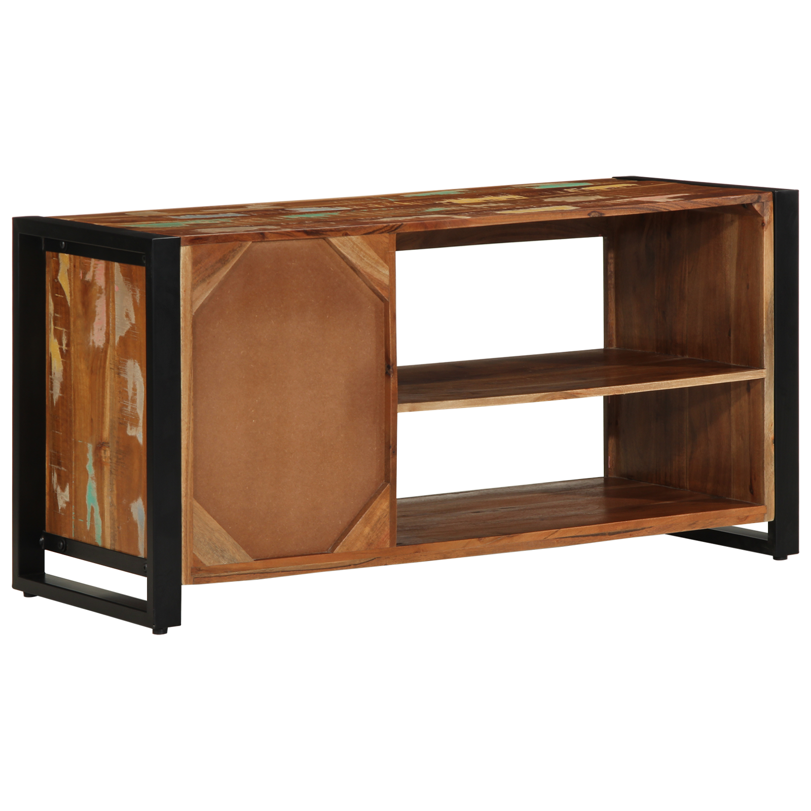 Shoe Bench Multicolour 100x40x50 cm Solid Wood Reclaimed - Image 6