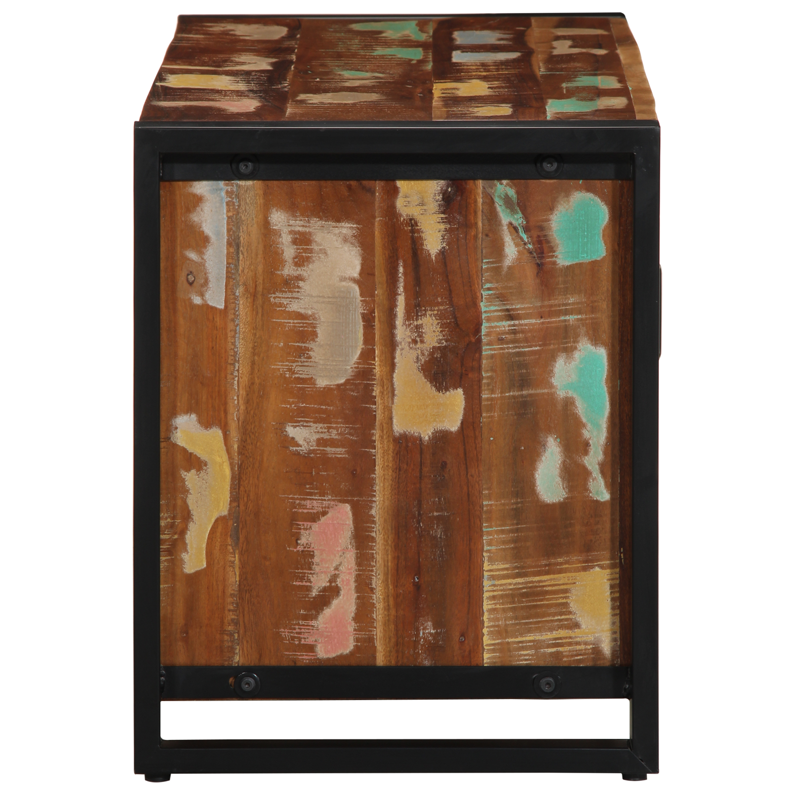 Shoe Bench Multicolour 100x40x50 cm Solid Wood Reclaimed - Image 5