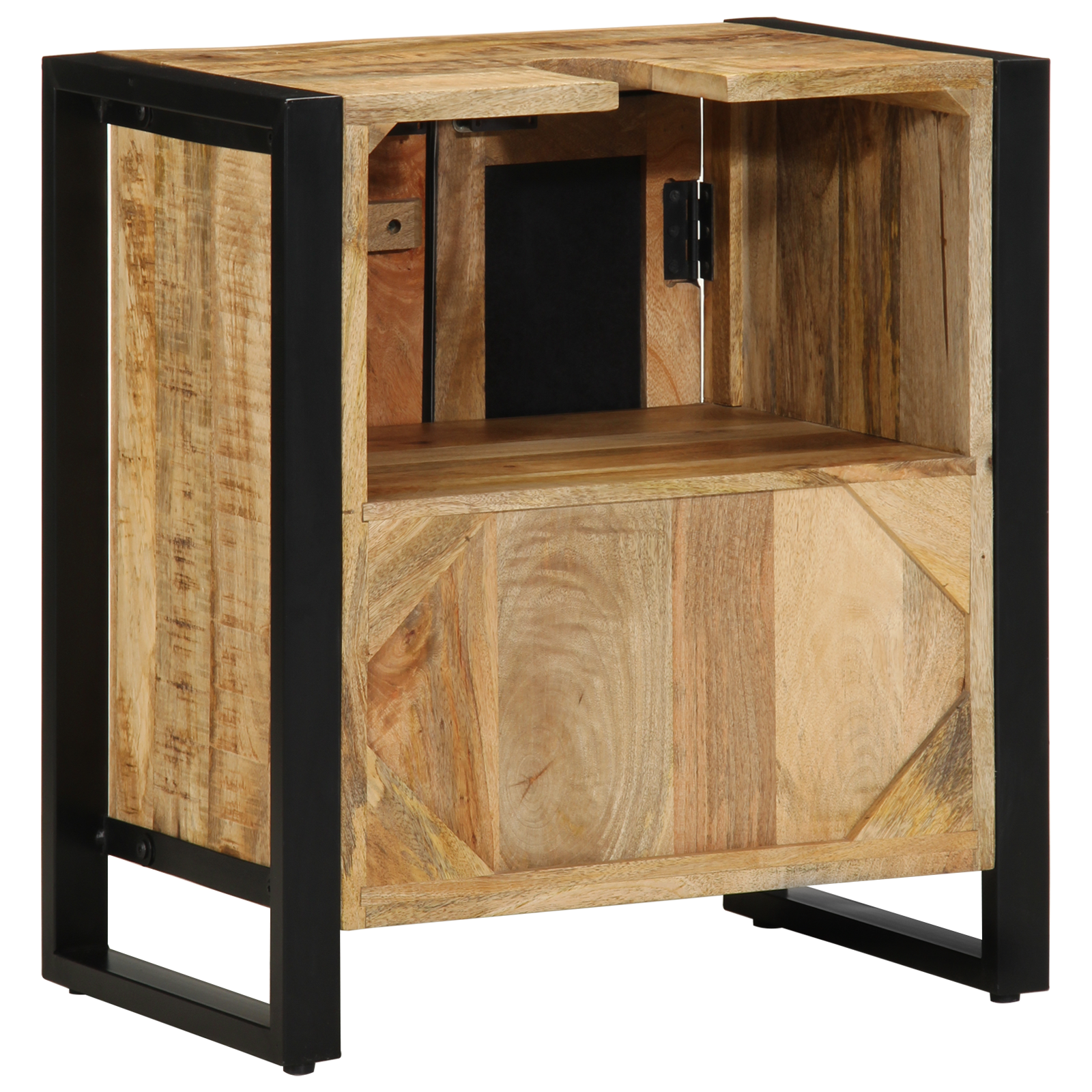 Bathroom Cabinet 55x35x60 cm Solid Wood Rough Mango - Image 6
