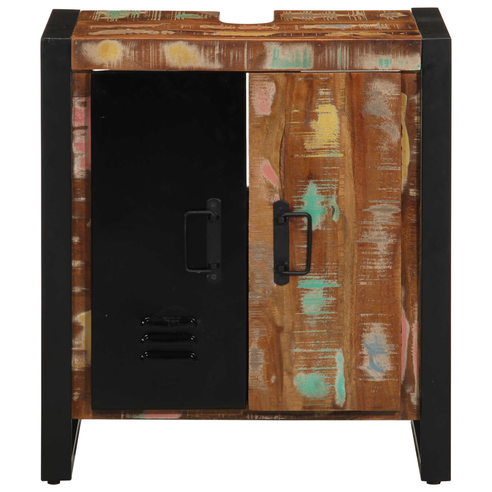 Bathroom Cabinet Multicolour 55x35x60 cm Solid Wood Reclaimed - Image 4