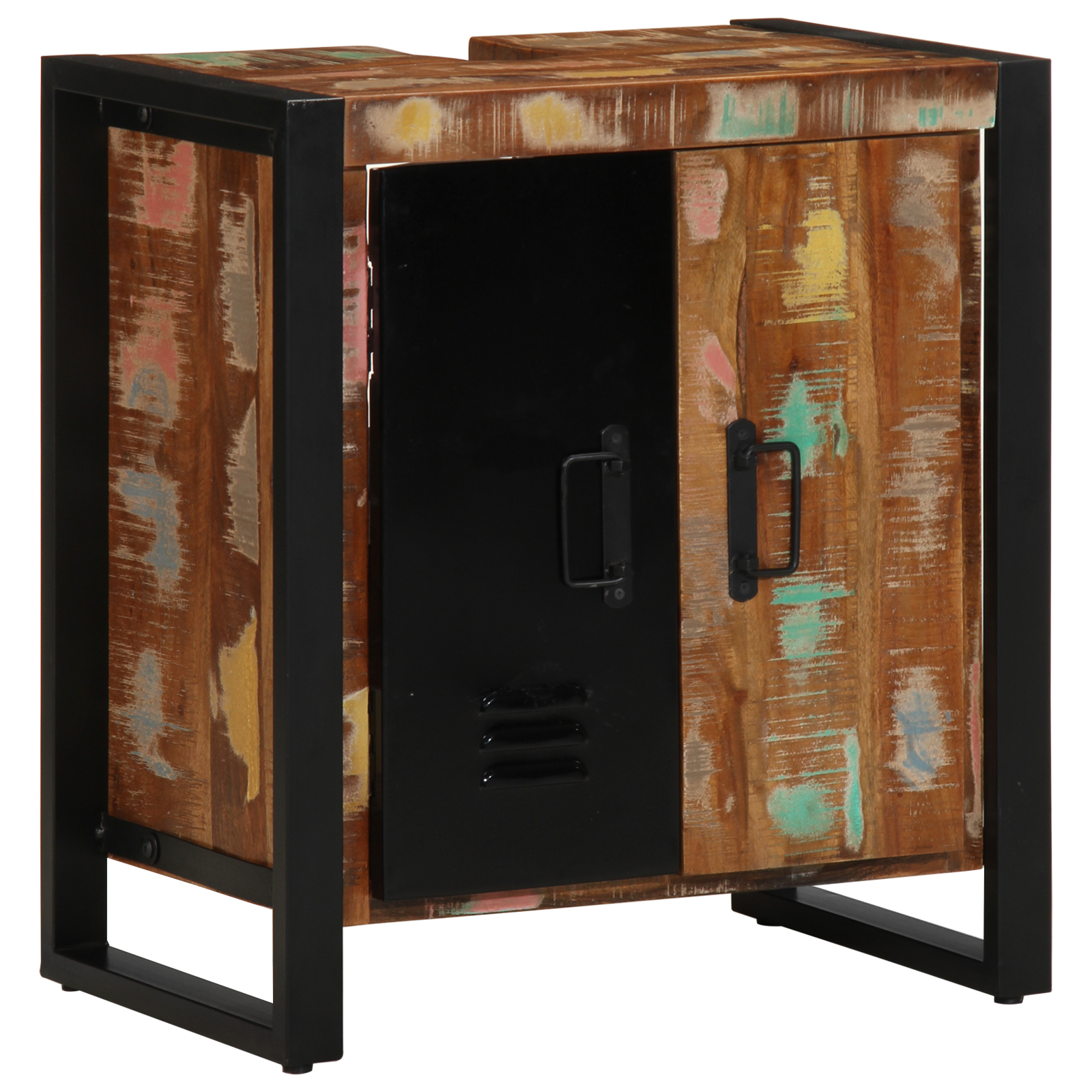 Bathroom Cabinet Multicolour 55x35x60 cm Solid Wood Reclaimed - Image 7