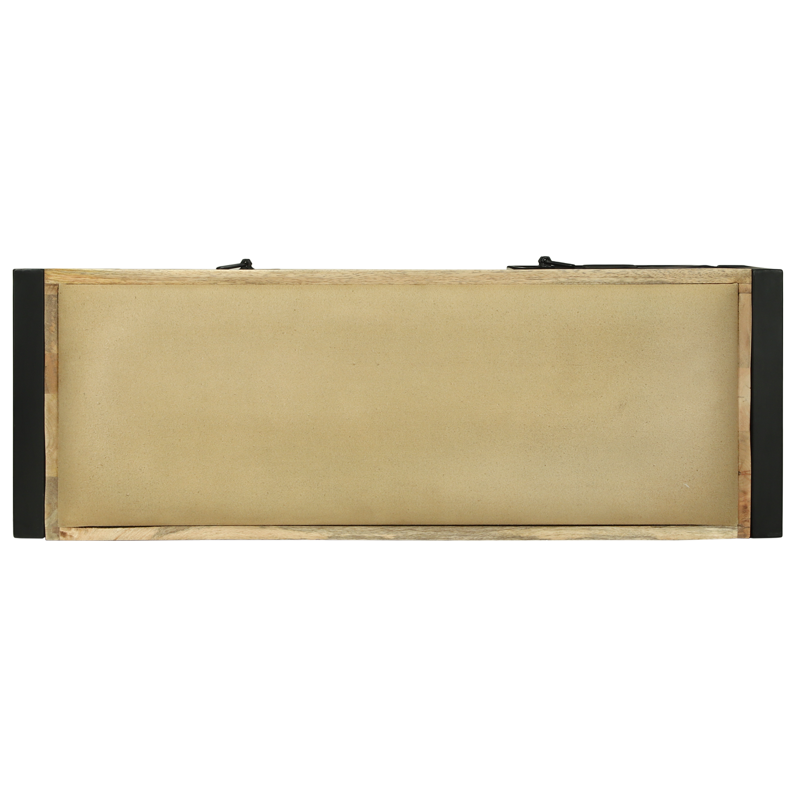 Bench Cabinet 100x35x50 cm Solid Wood Rough Mango - Image 8