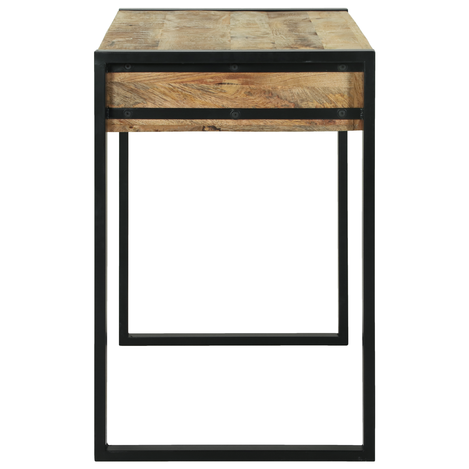 Dressing Table with Mirror 100x50x75 cm Solid Rough Wood Mango - Image 7