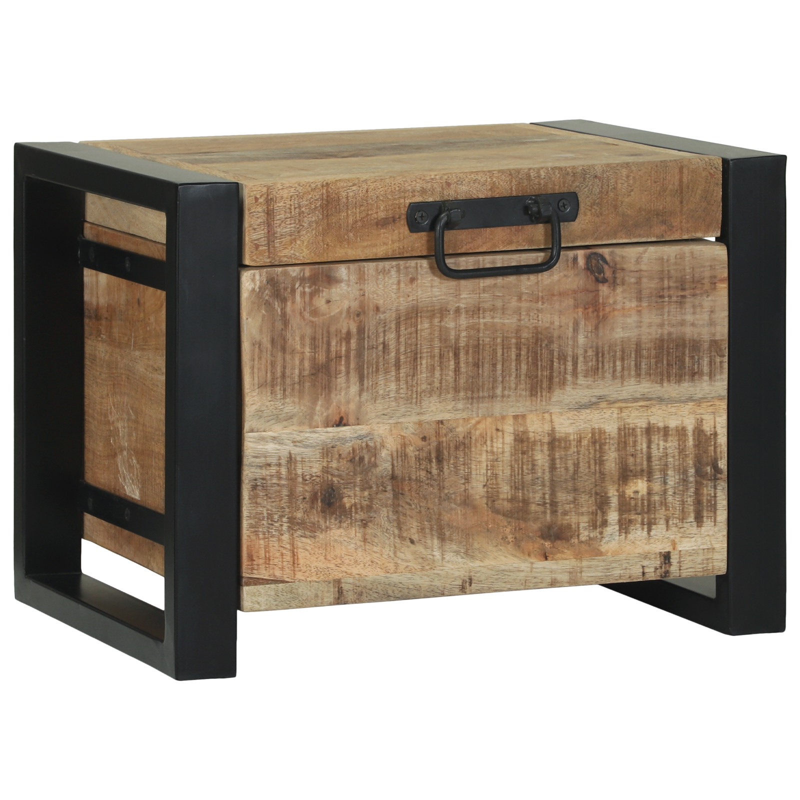 Opslagkisten 40x30x30cm van Massief Mangohout en Metaal