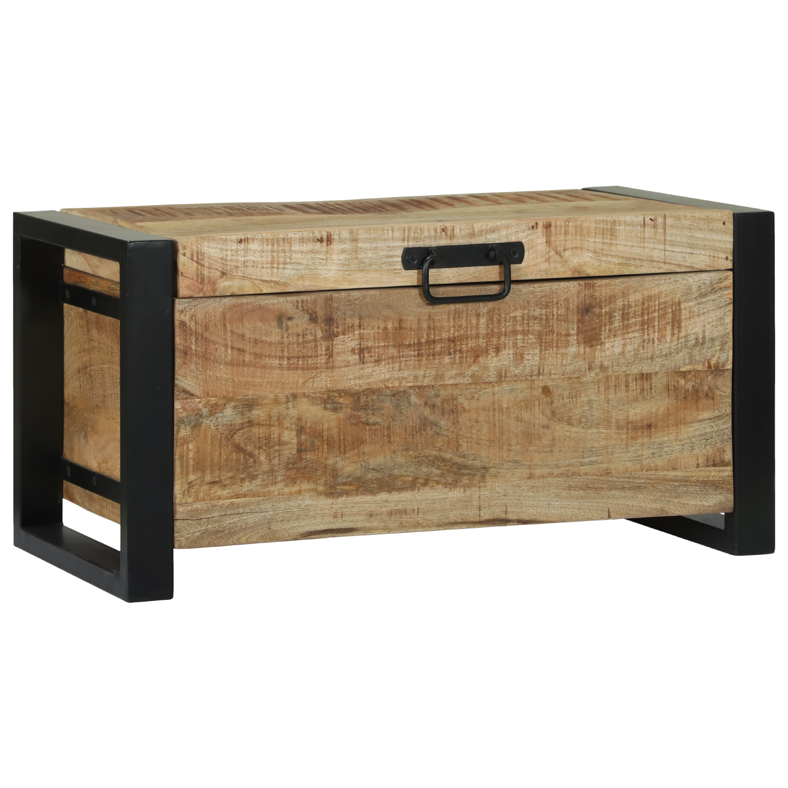 Opbergkisten 60x30x30cm van Massief Mangohout en Metaal