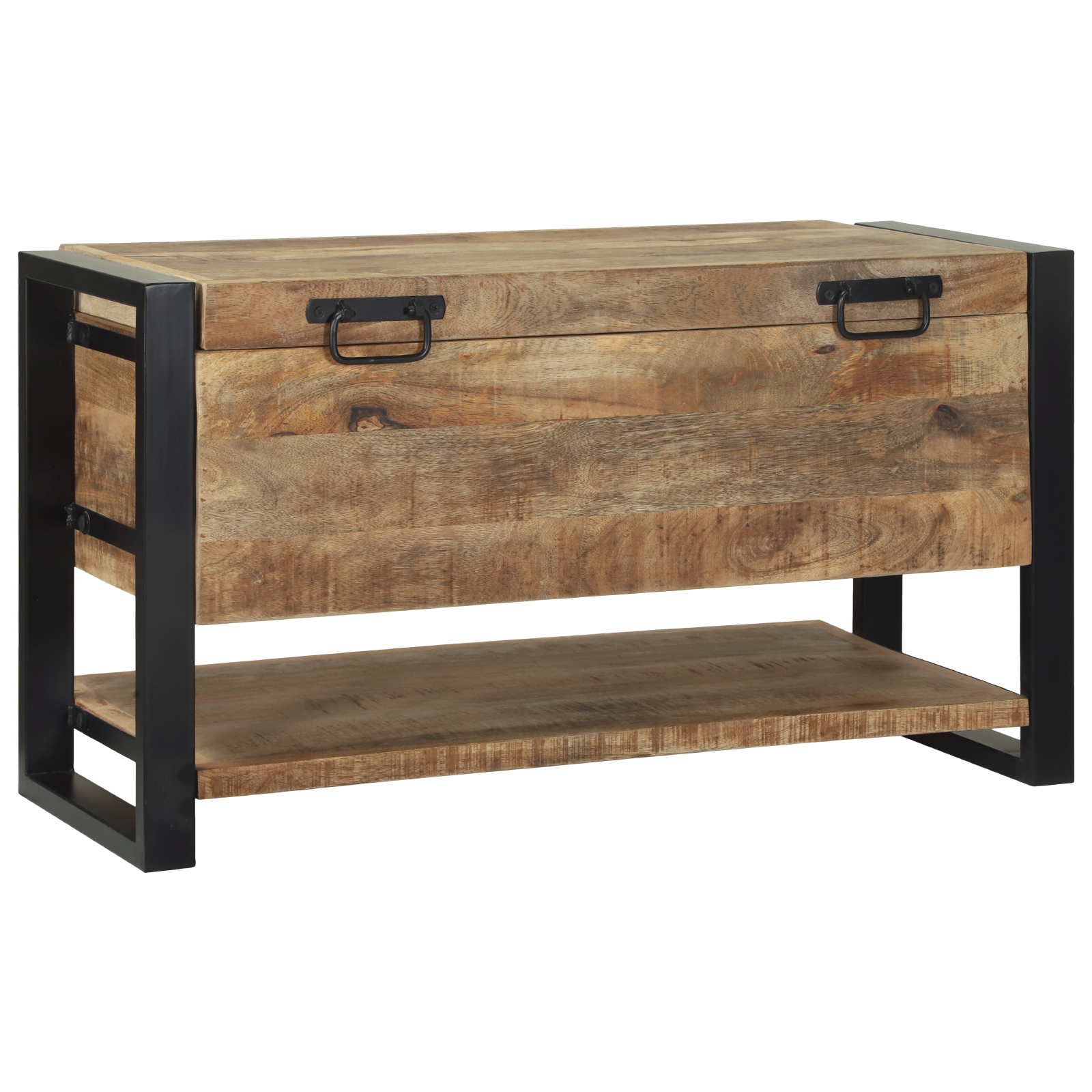 Opbergdoos 80x35x45 cm Massief Ruw Mangohout