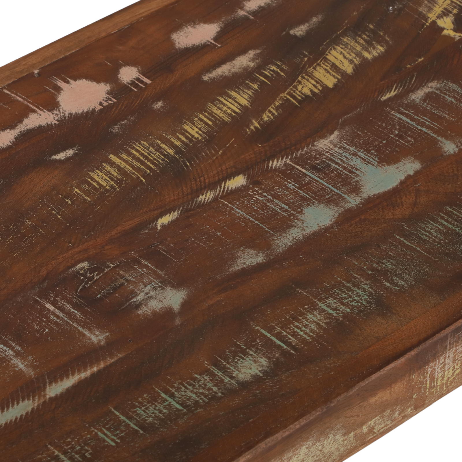 Bench Multicolour 100x35x45 cm Solid Wood Reclaimed - Image 7